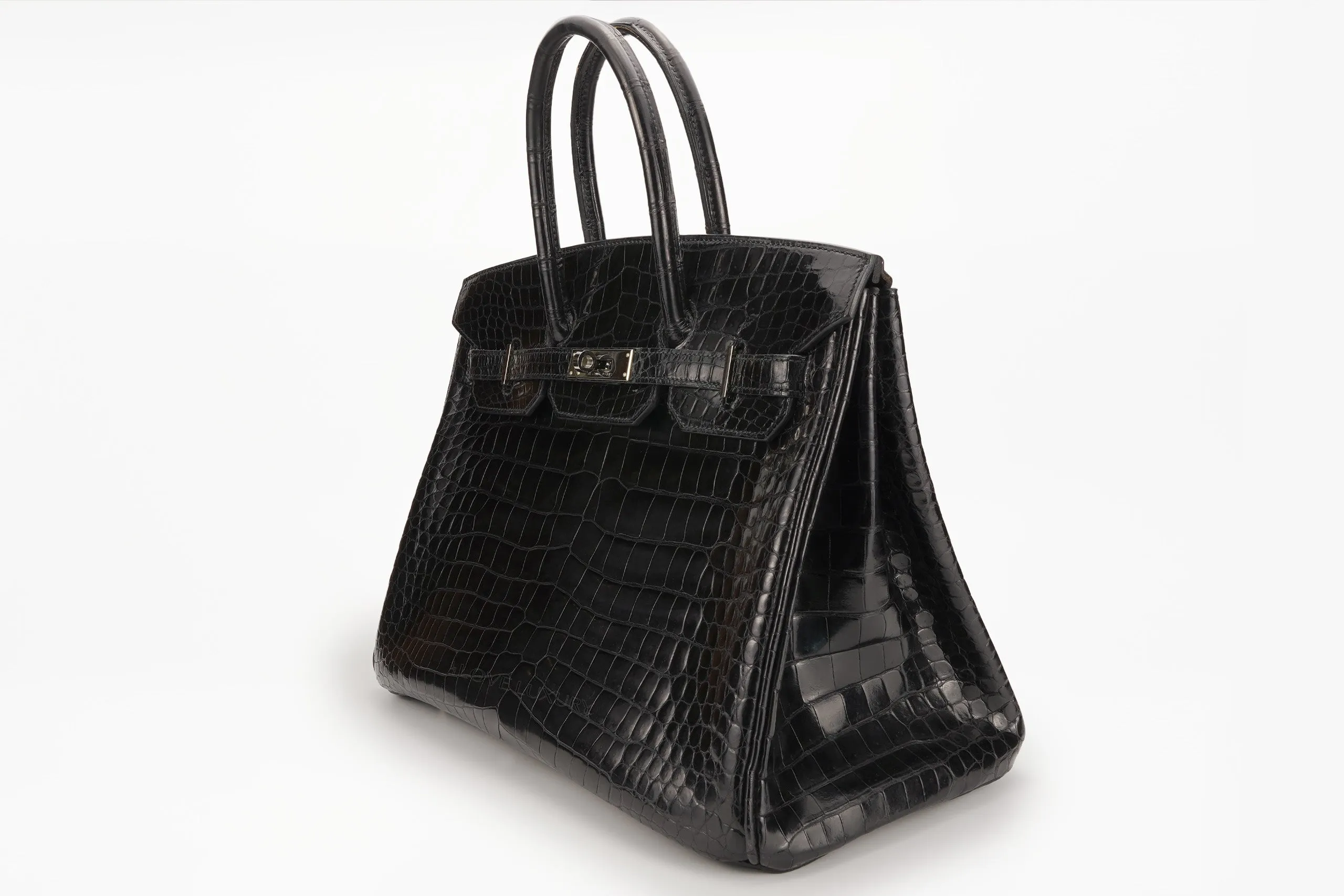 Hermès Birkin 35 Exotic Croc Lisse Black Noir PHW