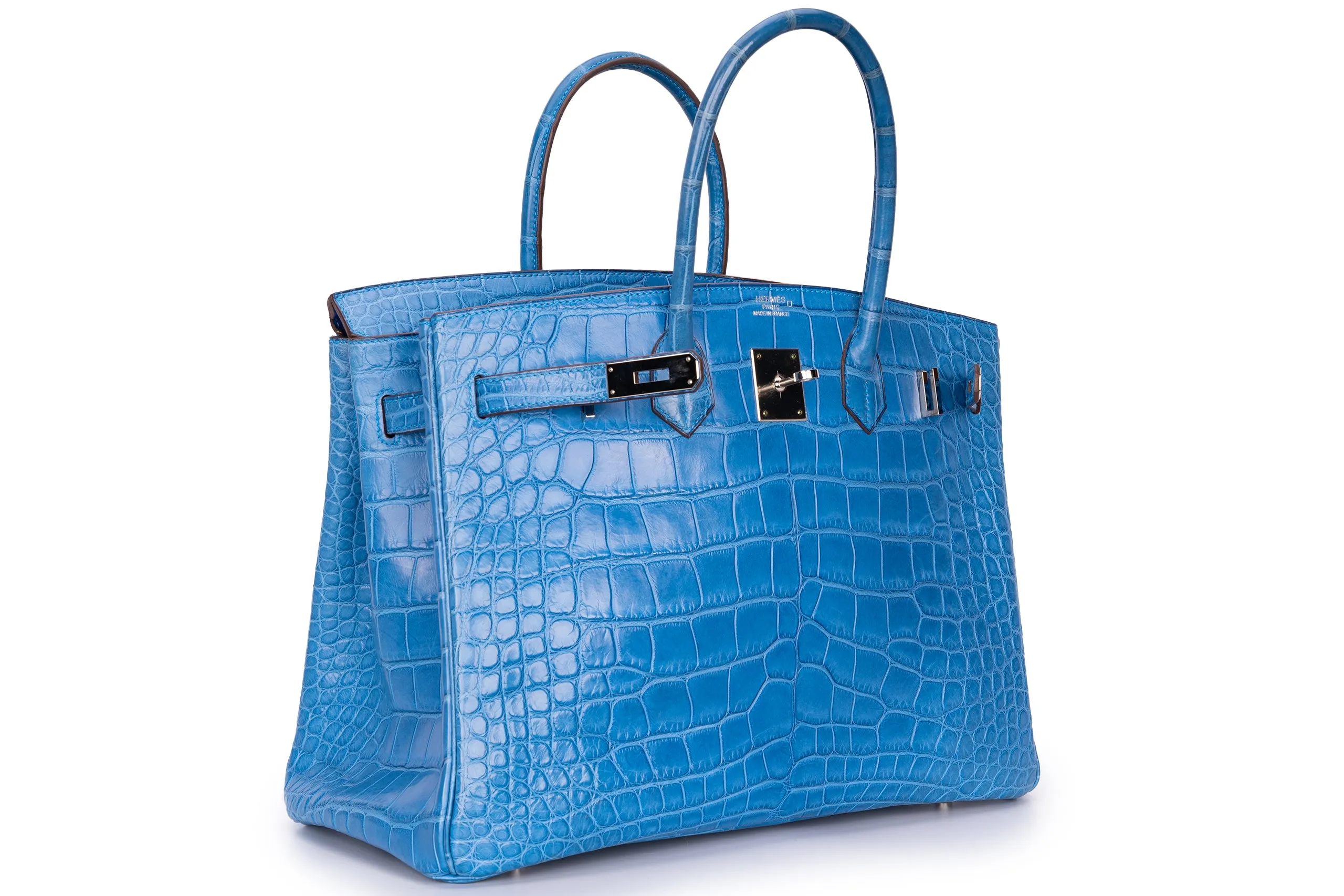 Hermès Birkin 35 Exotic Matte Alligator Mykonos PHW