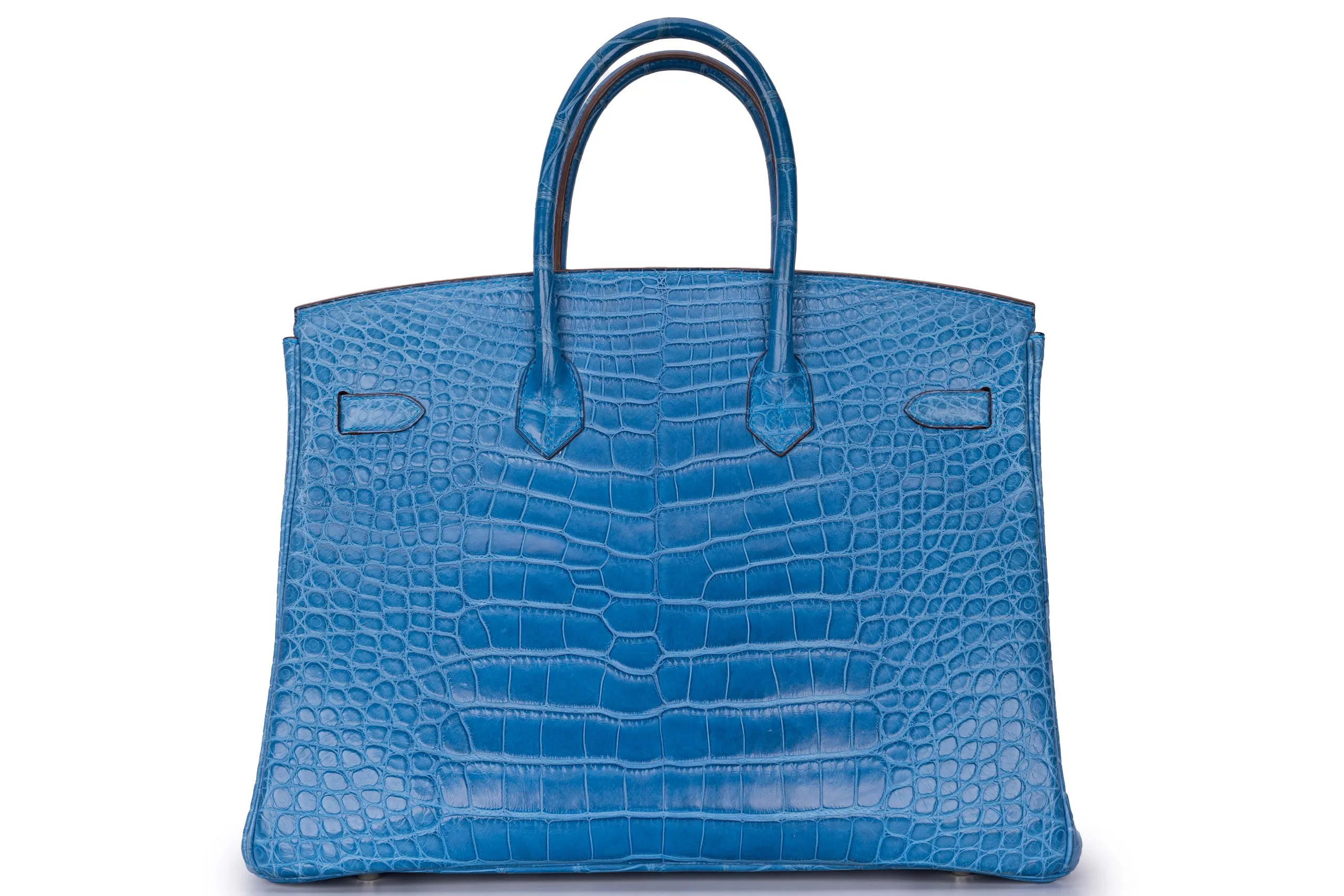 Hermès Birkin 35 Exotic Matte Alligator Mykonos PHW