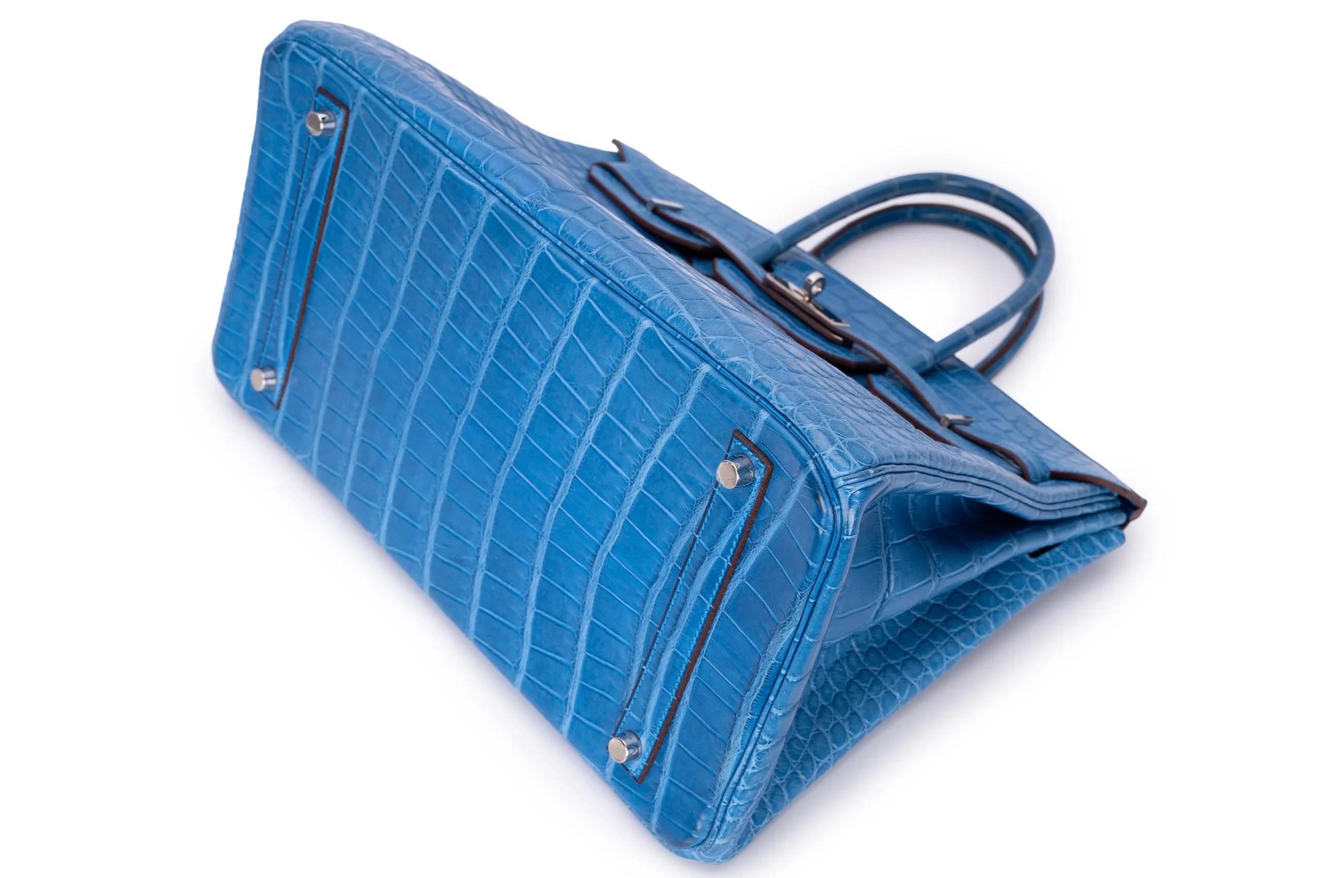 Hermès Birkin 35 Exotic Matte Alligator Mykonos PHW