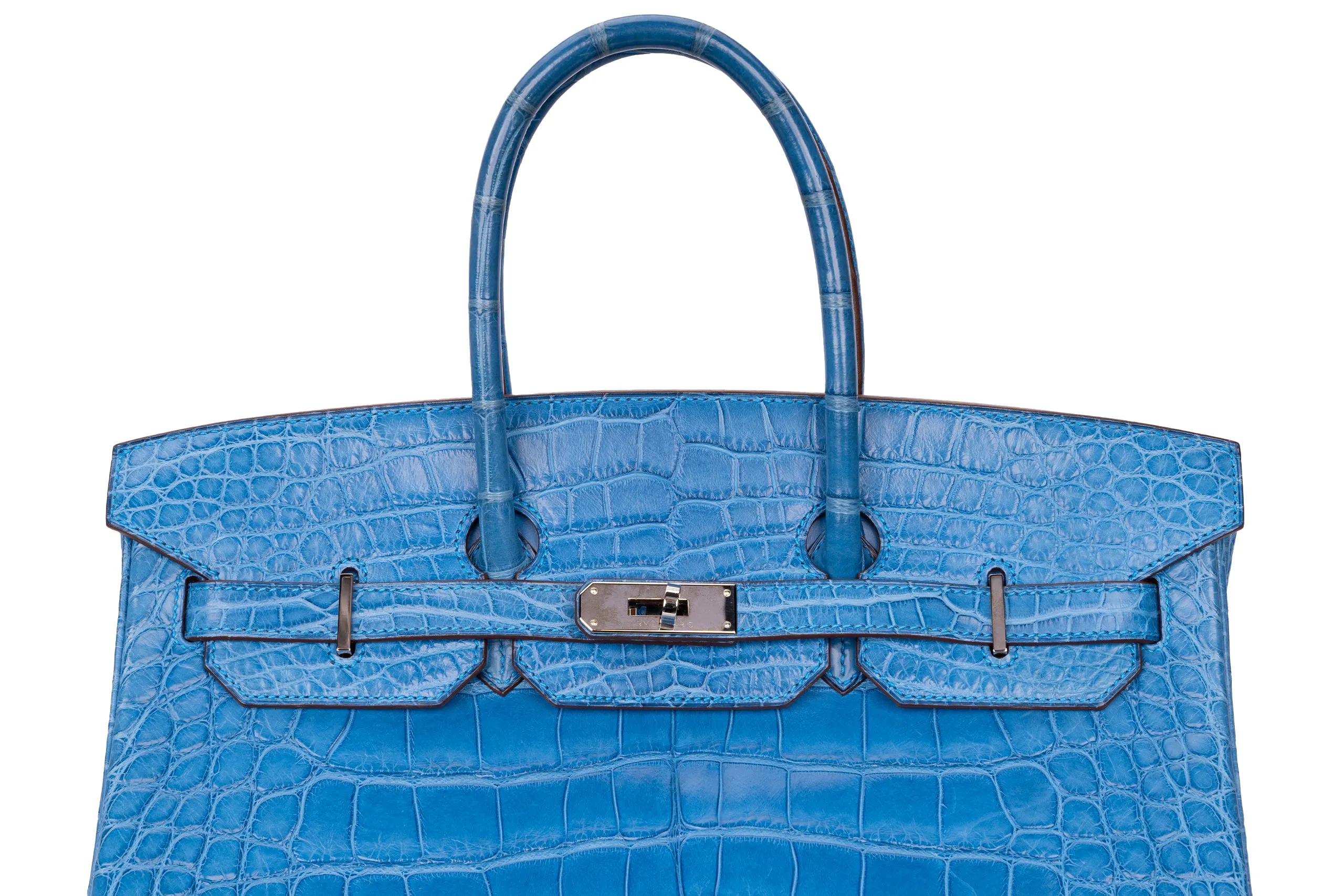 Hermès Birkin 35 Exotic Matte Alligator Mykonos PHW