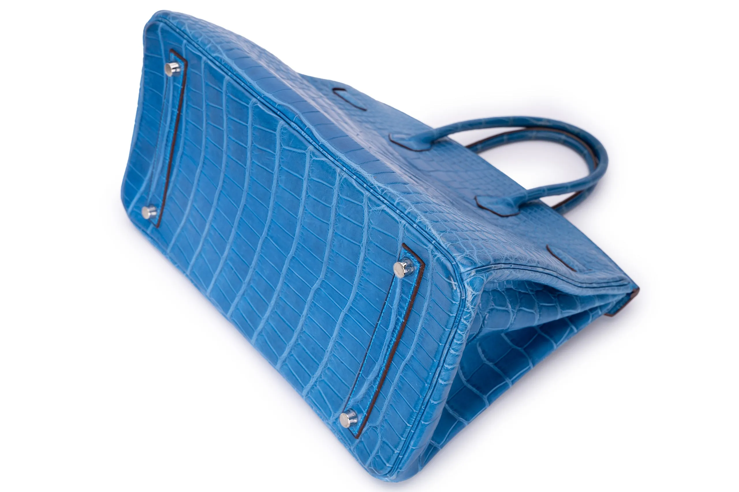 Hermès Birkin 35 Exotic Matte Alligator Mykonos PHW