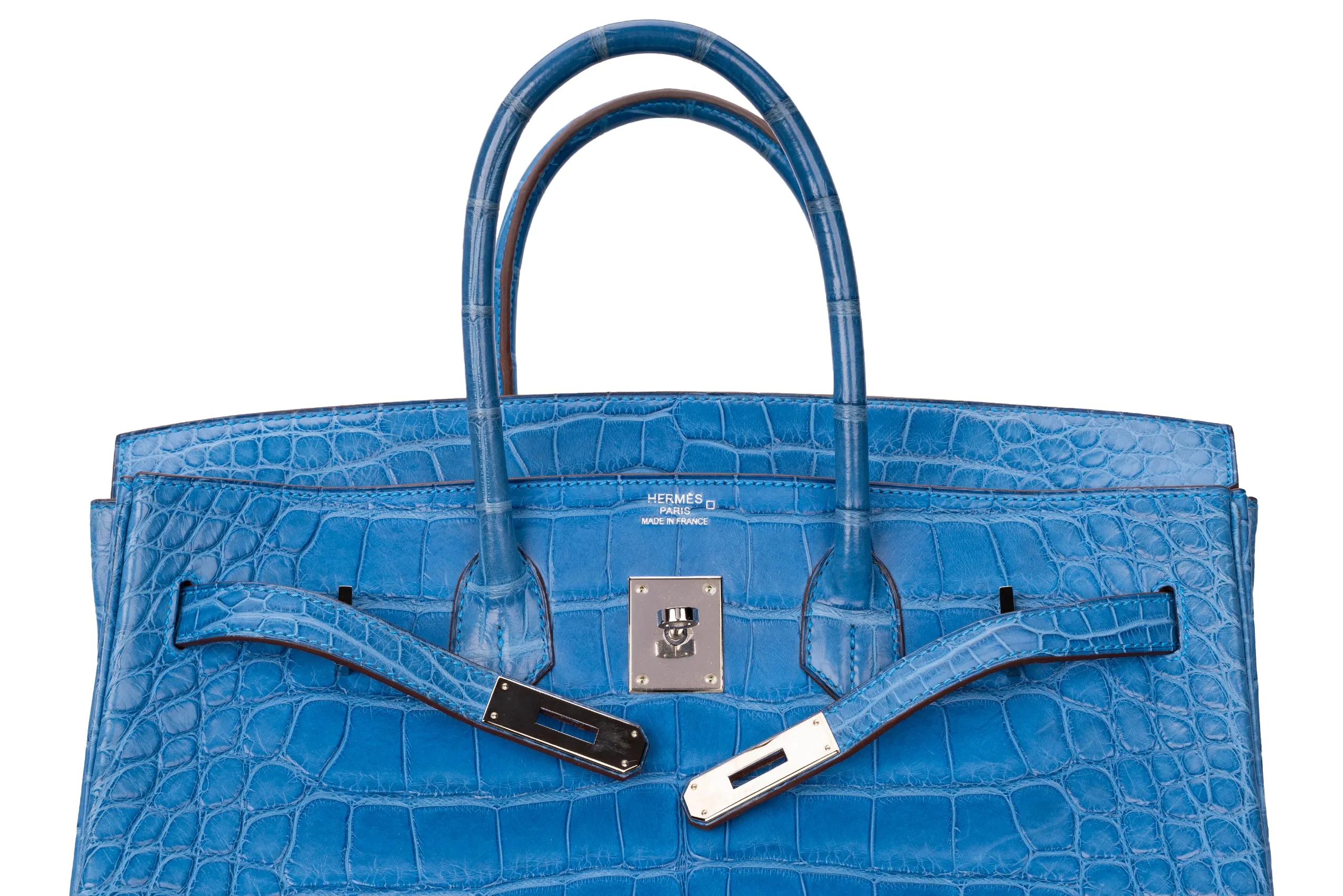 Hermès Birkin 35 Exotic Matte Alligator Mykonos PHW