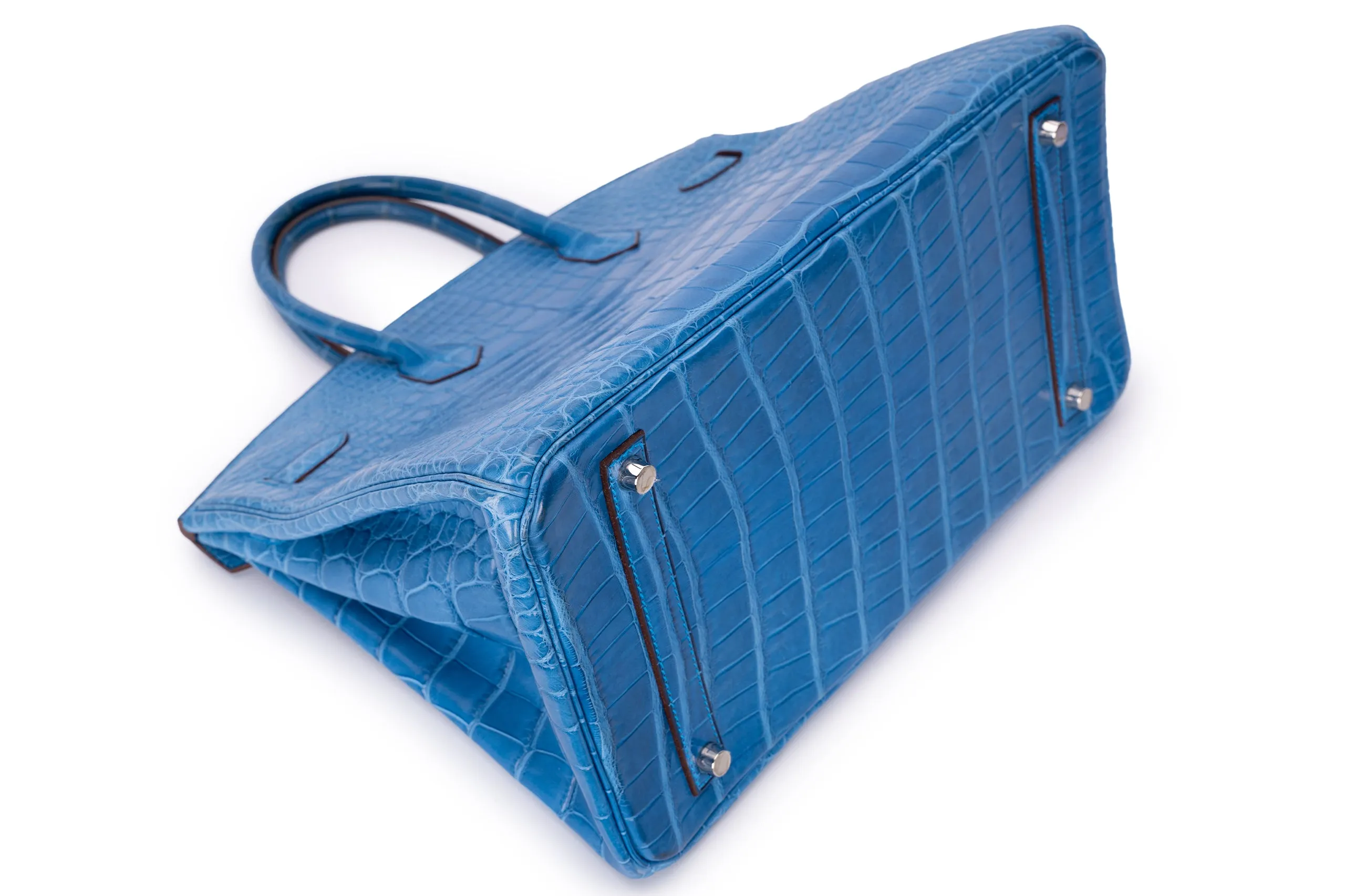 Hermès Birkin 35 Exotic Matte Alligator Mykonos PHW