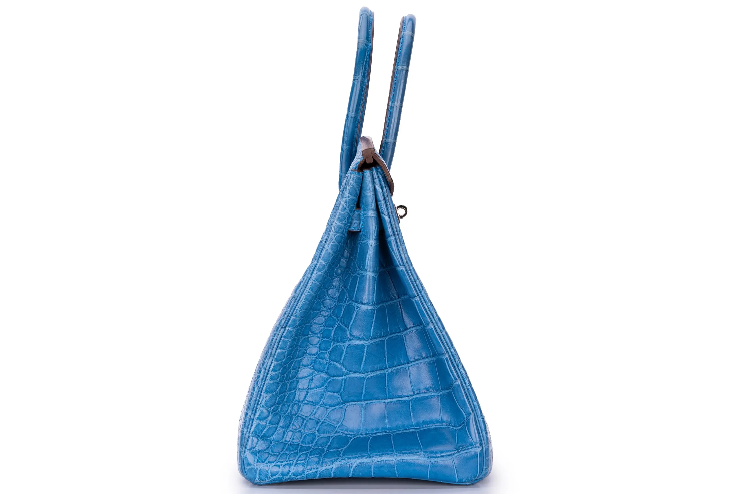 Hermès Birkin 35 Exotic Matte Alligator Mykonos PHW