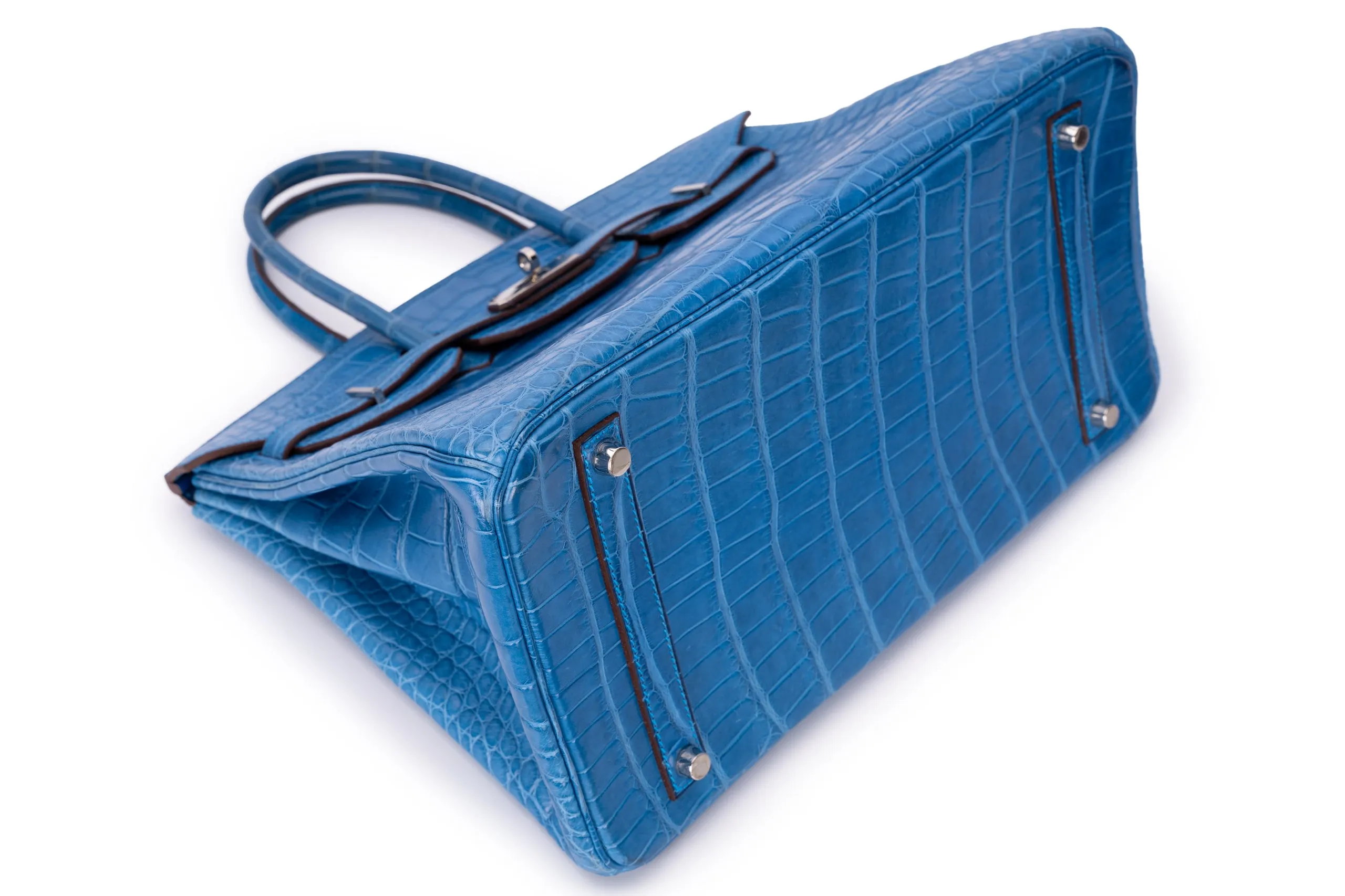 Hermès Birkin 35 Exotic Matte Alligator Mykonos PHW