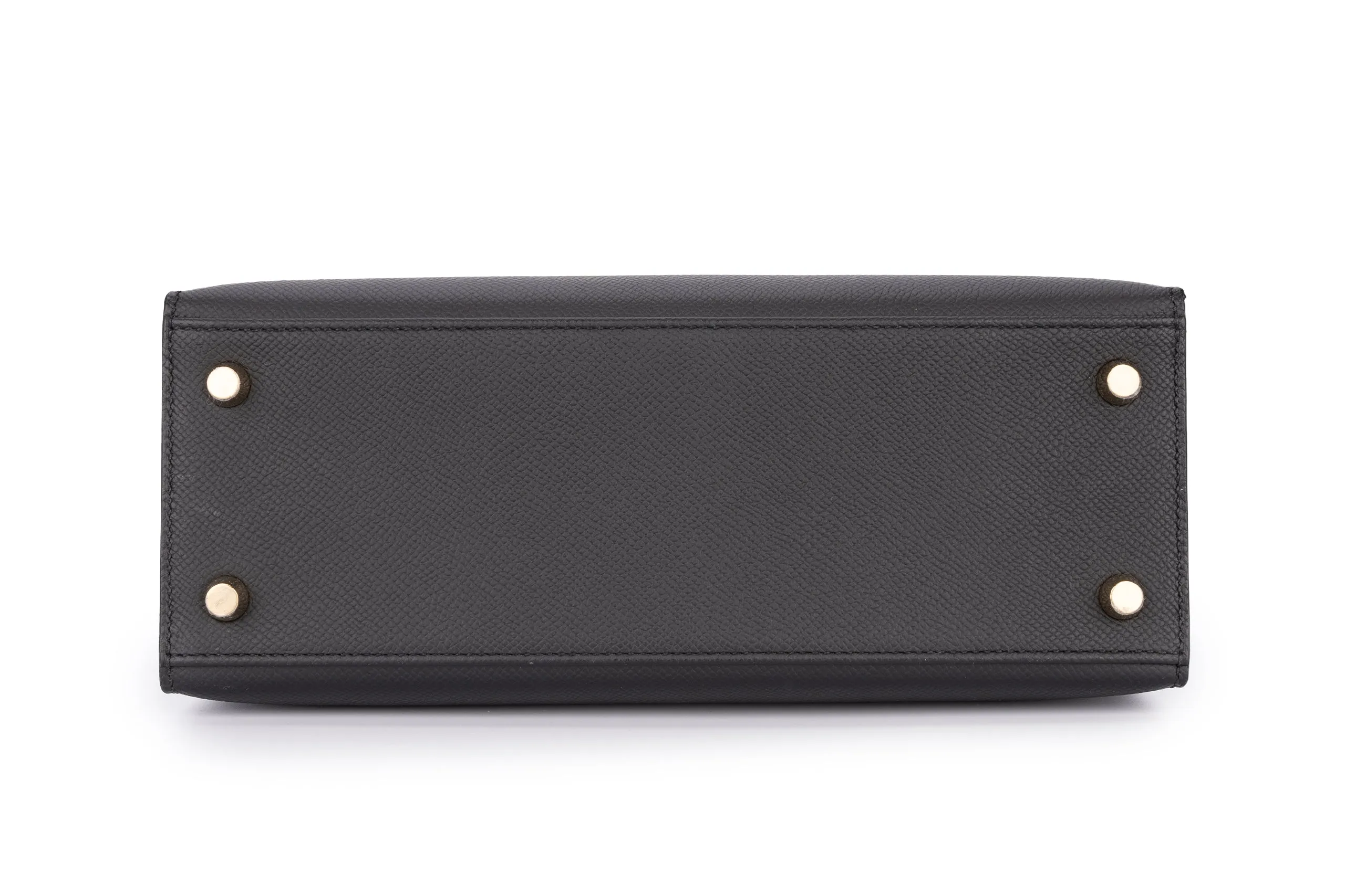 Hermès Kelly 25 Sellier Epsom Veau Noir GHW