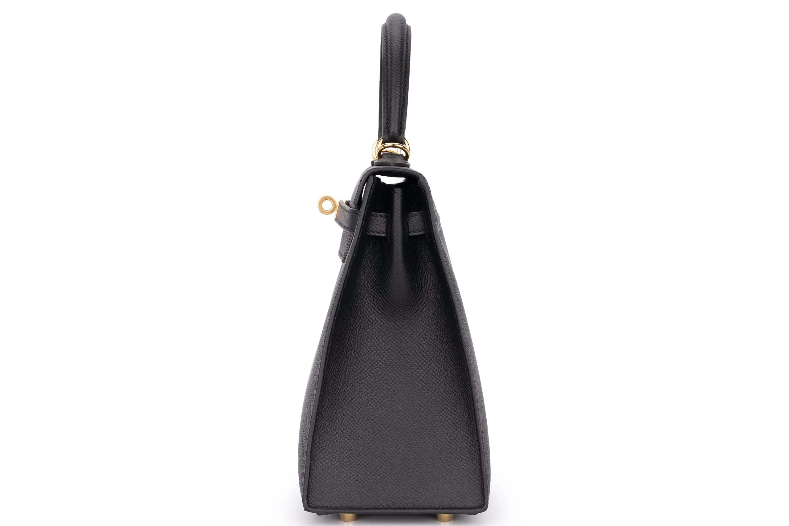 Hermès Kelly 25 Sellier Epsom Veau Noir GHW