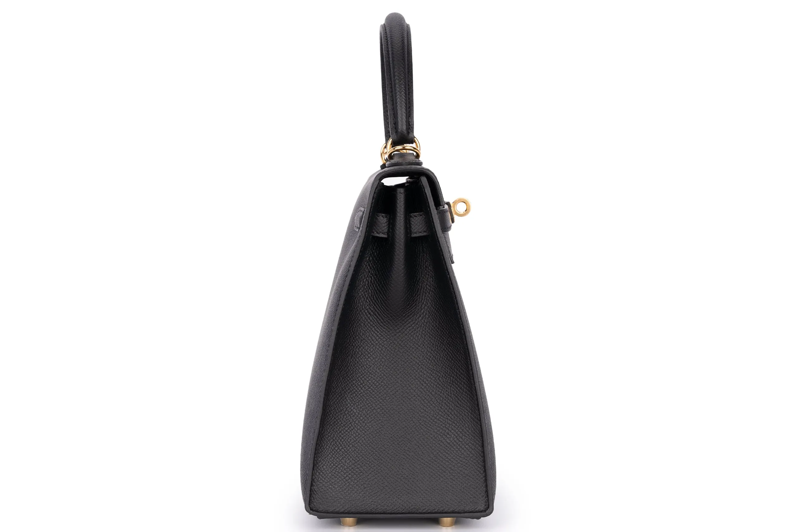 Hermès Kelly 25 Sellier Epsom Veau Noir GHW