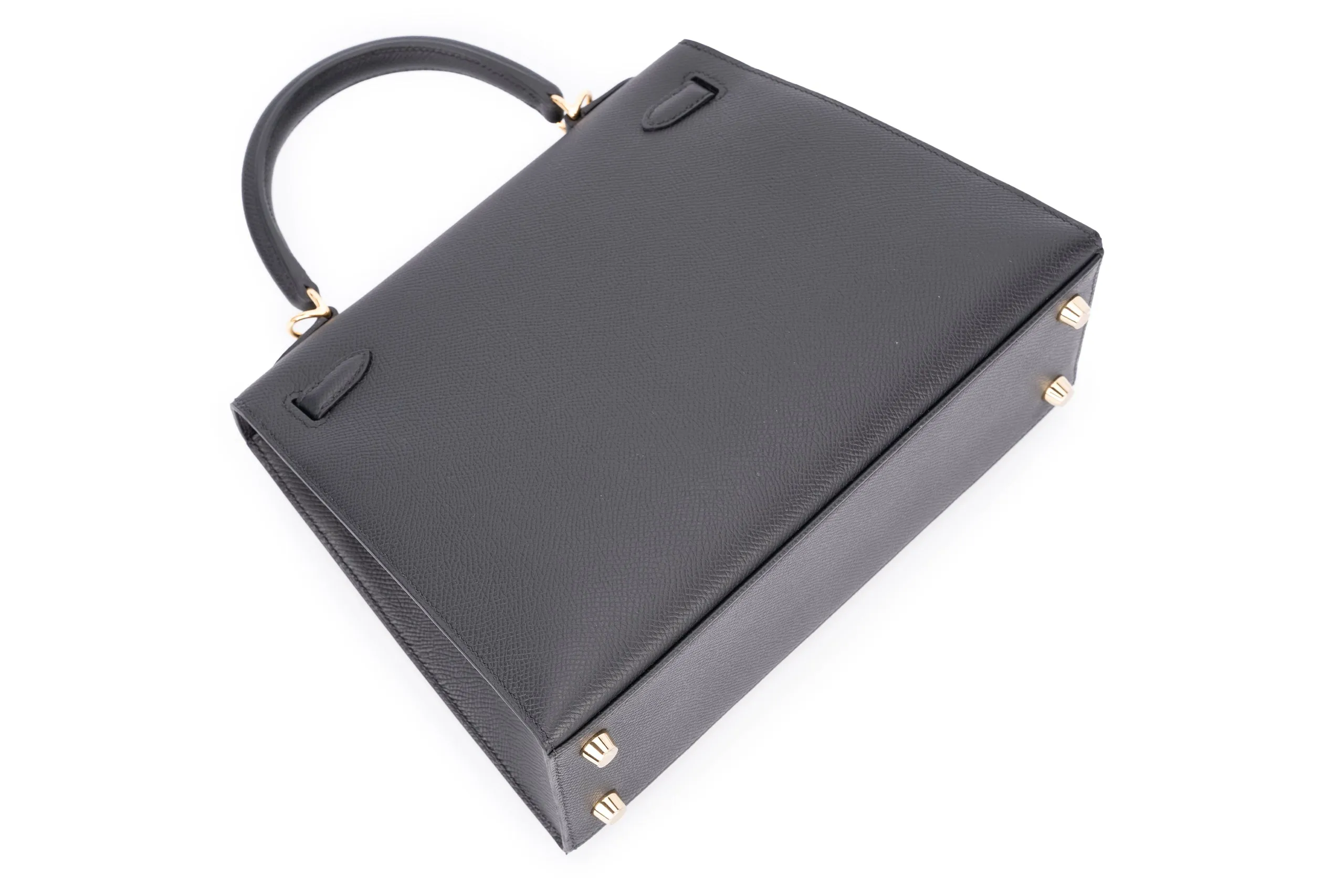 Hermès Kelly 25 Sellier Epsom Veau Noir GHW