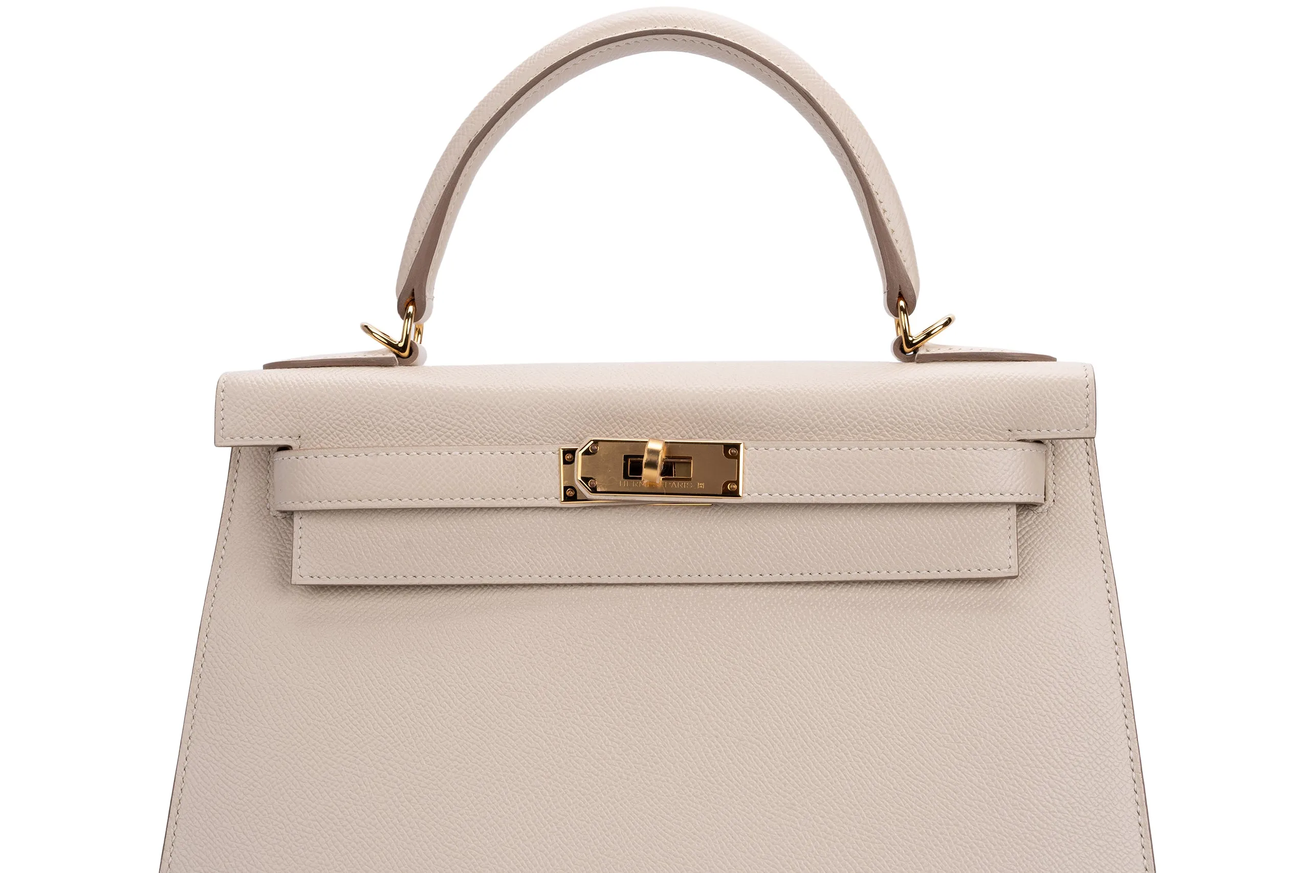 Hermès Kelly 28 Sellier Epsom Craie GHW
