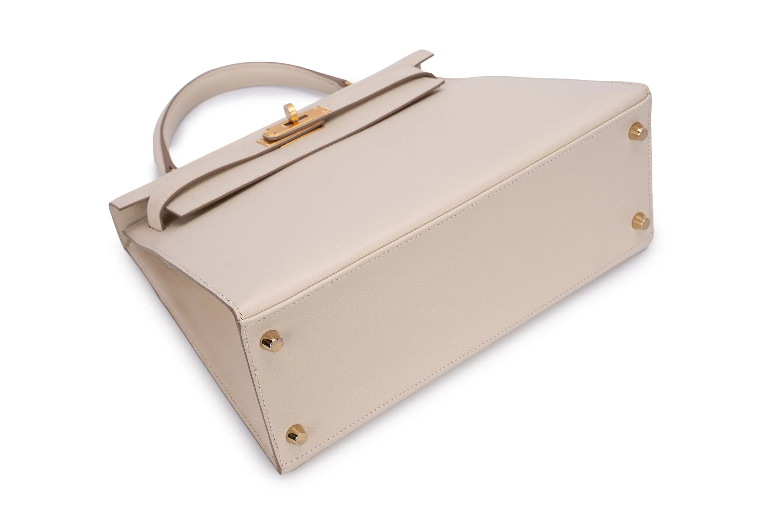 Hermès Kelly 28 Sellier Epsom Craie GHW
