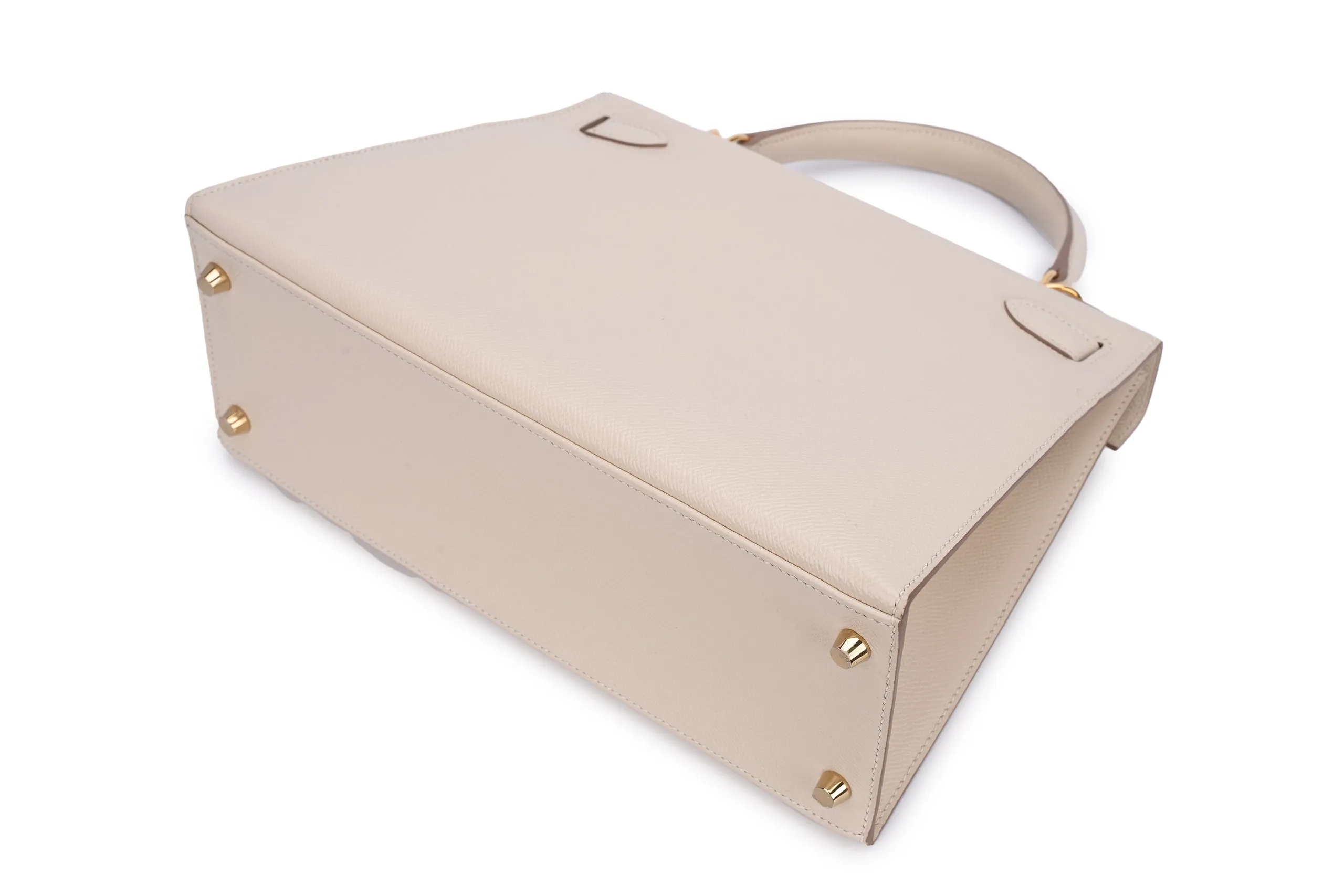 Hermès Kelly 28 Sellier Epsom Craie GHW