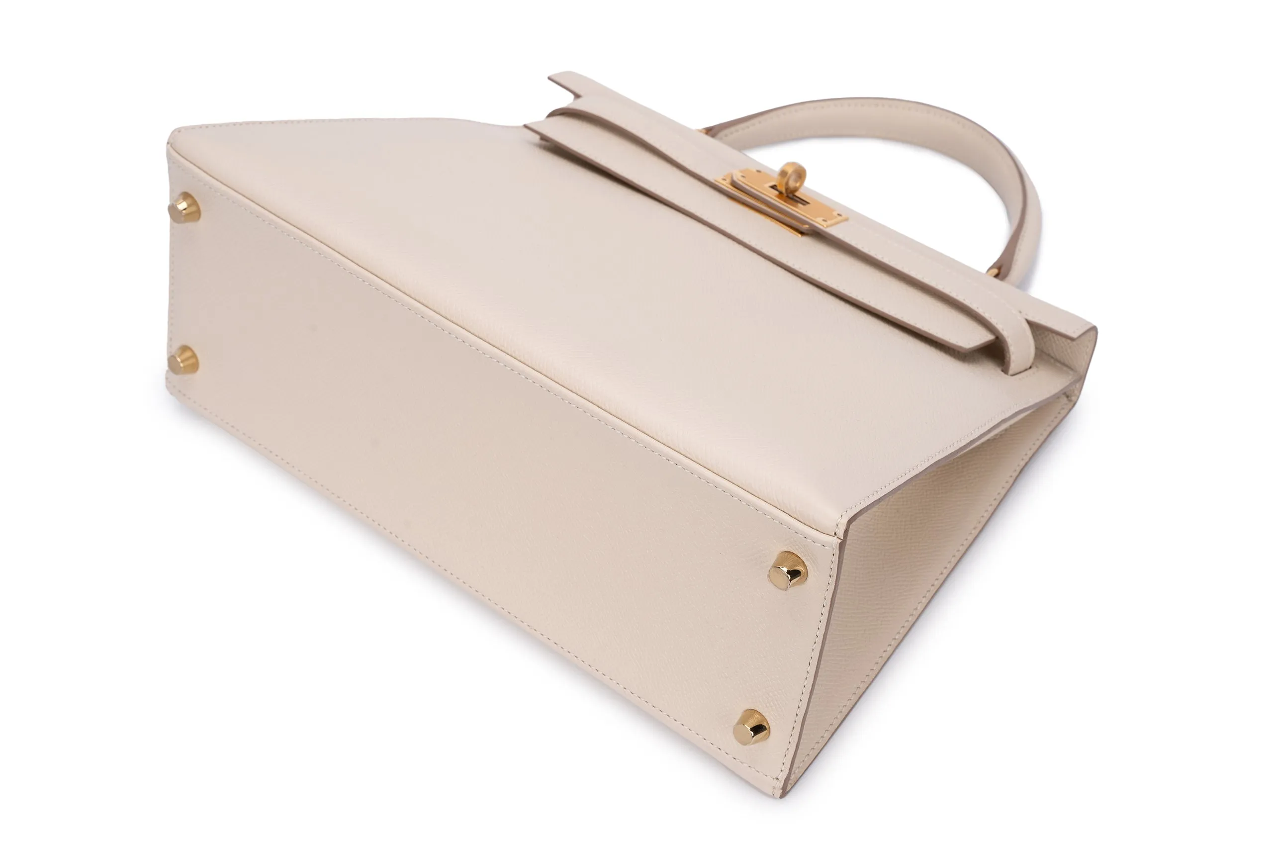 Hermès Kelly 28 Sellier Epsom Craie GHW