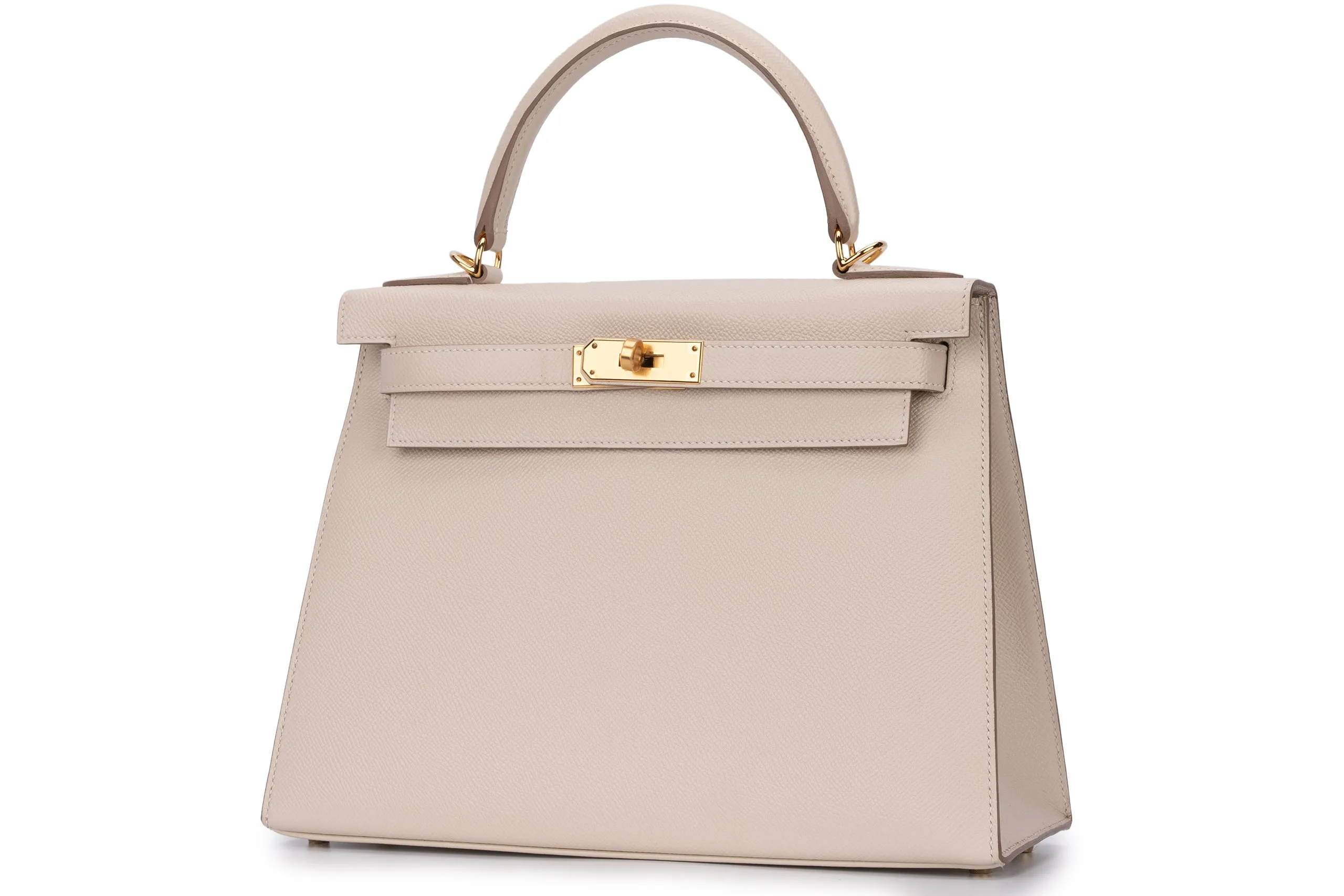 Hermès Kelly 28 Sellier Epsom Craie GHW