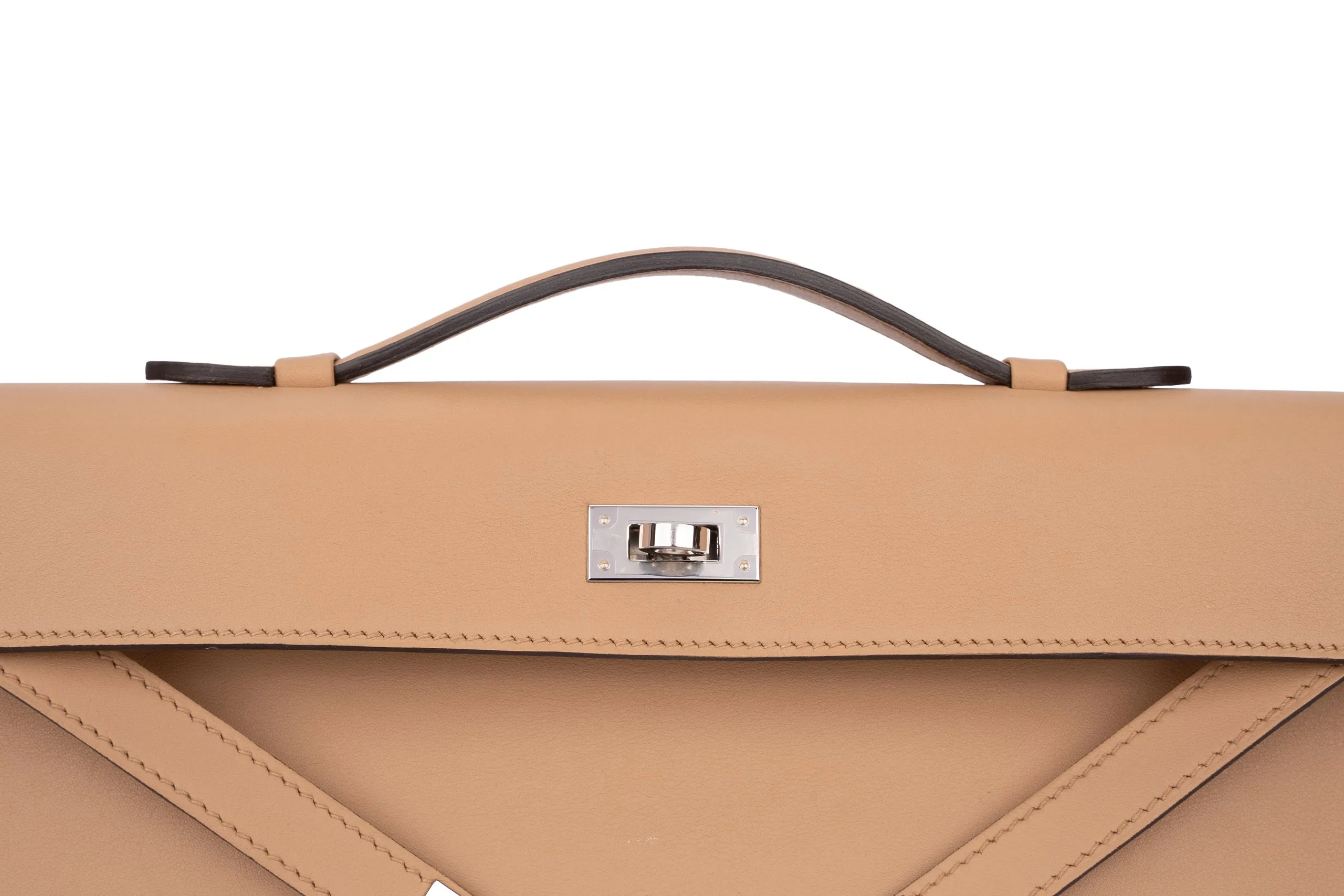 Hermès Kelly Cut Swift Biscuit PHW
