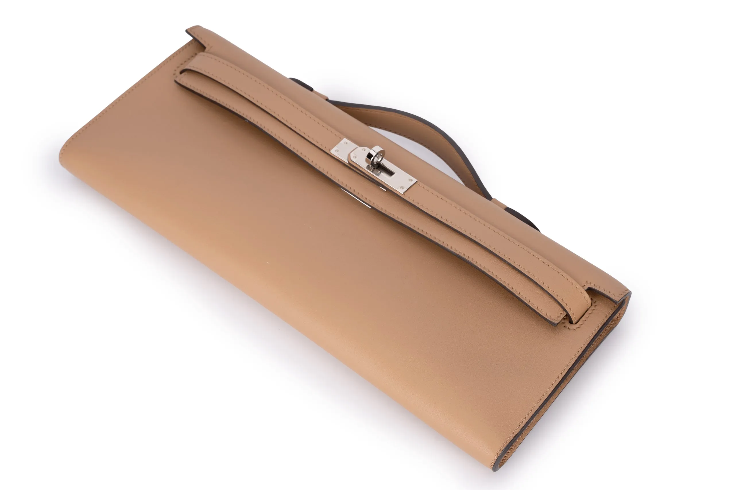 Hermès Kelly Cut Swift Biscuit PHW