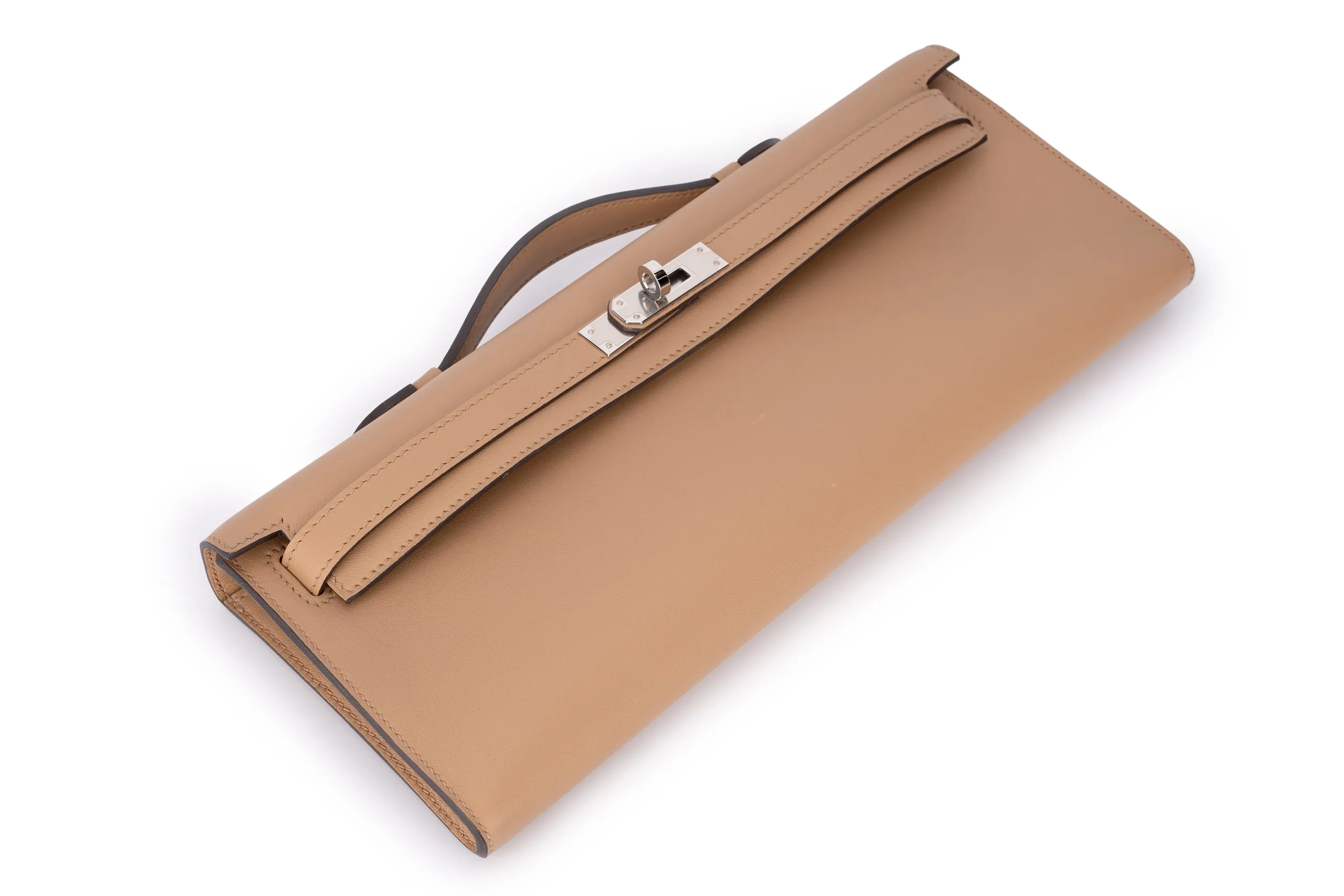 Hermès Kelly Cut Swift Biscuit PHW