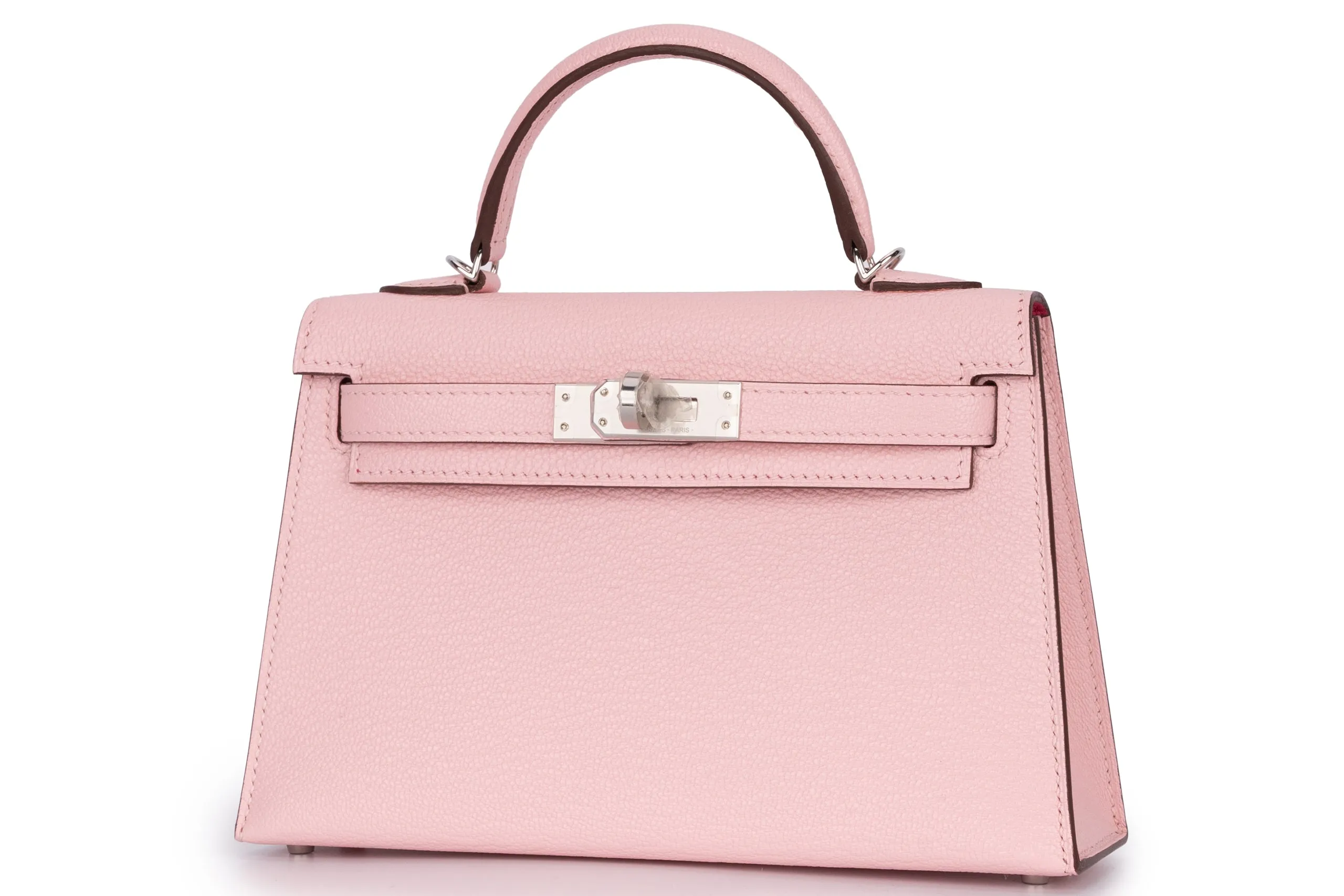 Hermès Mini Kelly		Chevre	Pink Sakura/Rose Mexico	PHW