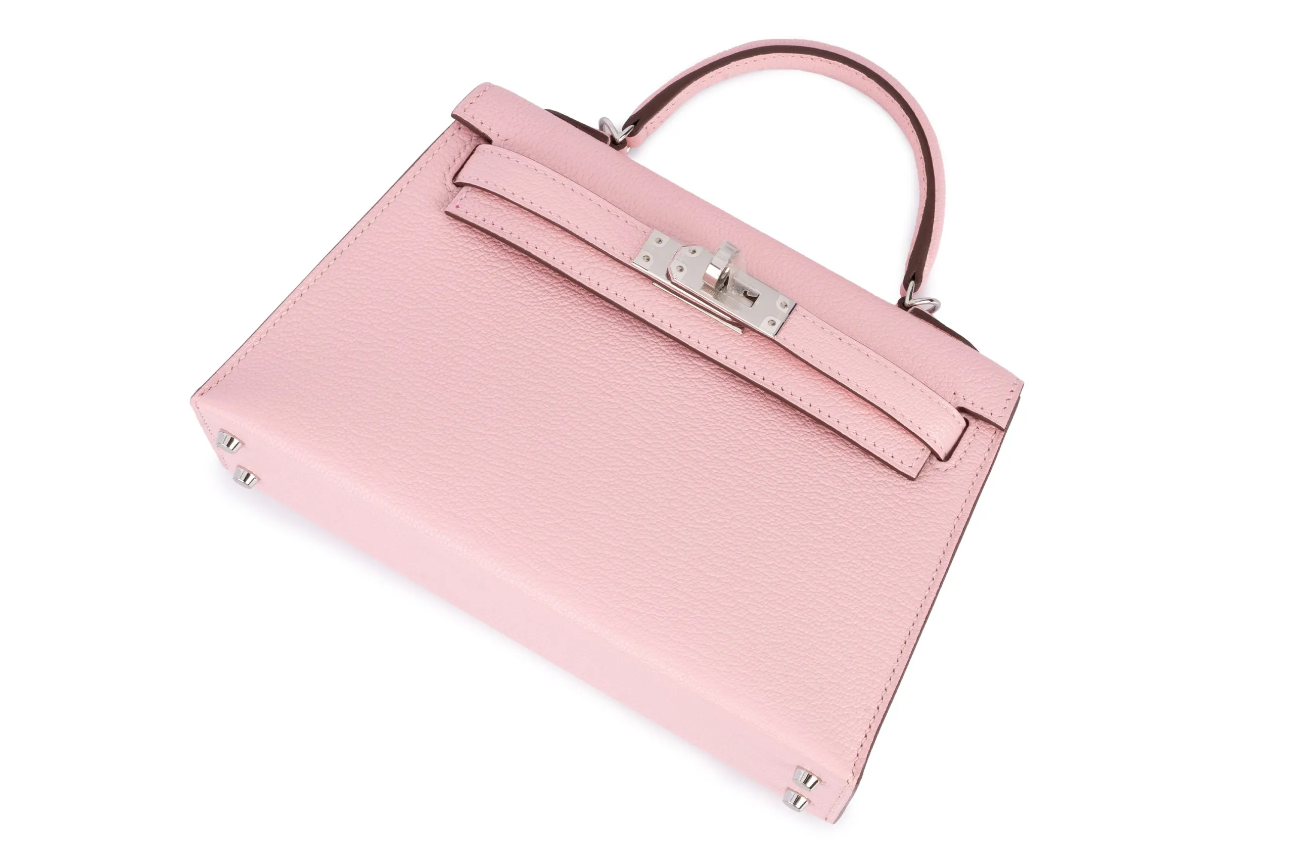 Hermès Mini Kelly		Chevre	Pink Sakura/Rose Mexico	PHW