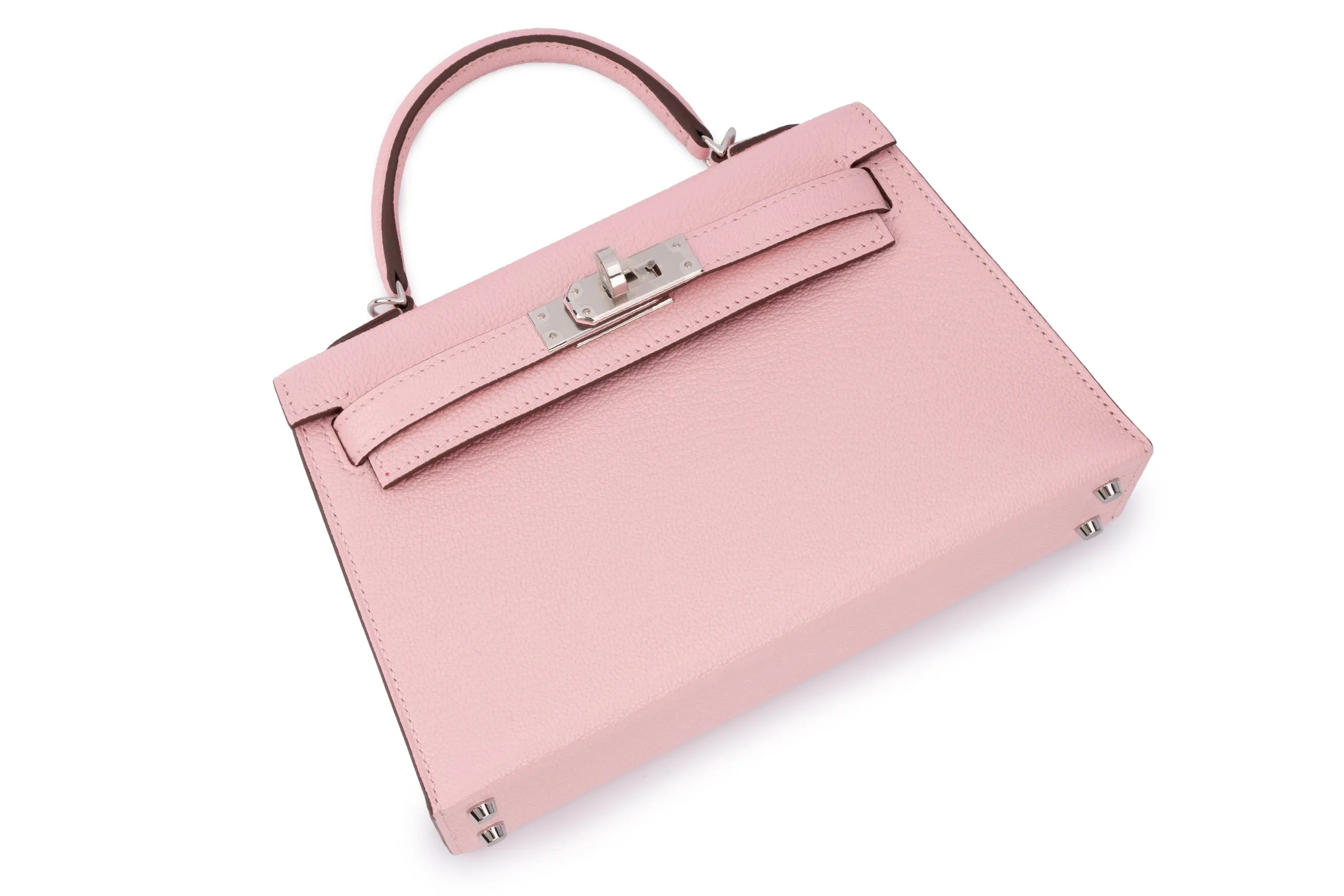 Hermès Mini Kelly		Chevre	Pink Sakura/Rose Mexico	PHW