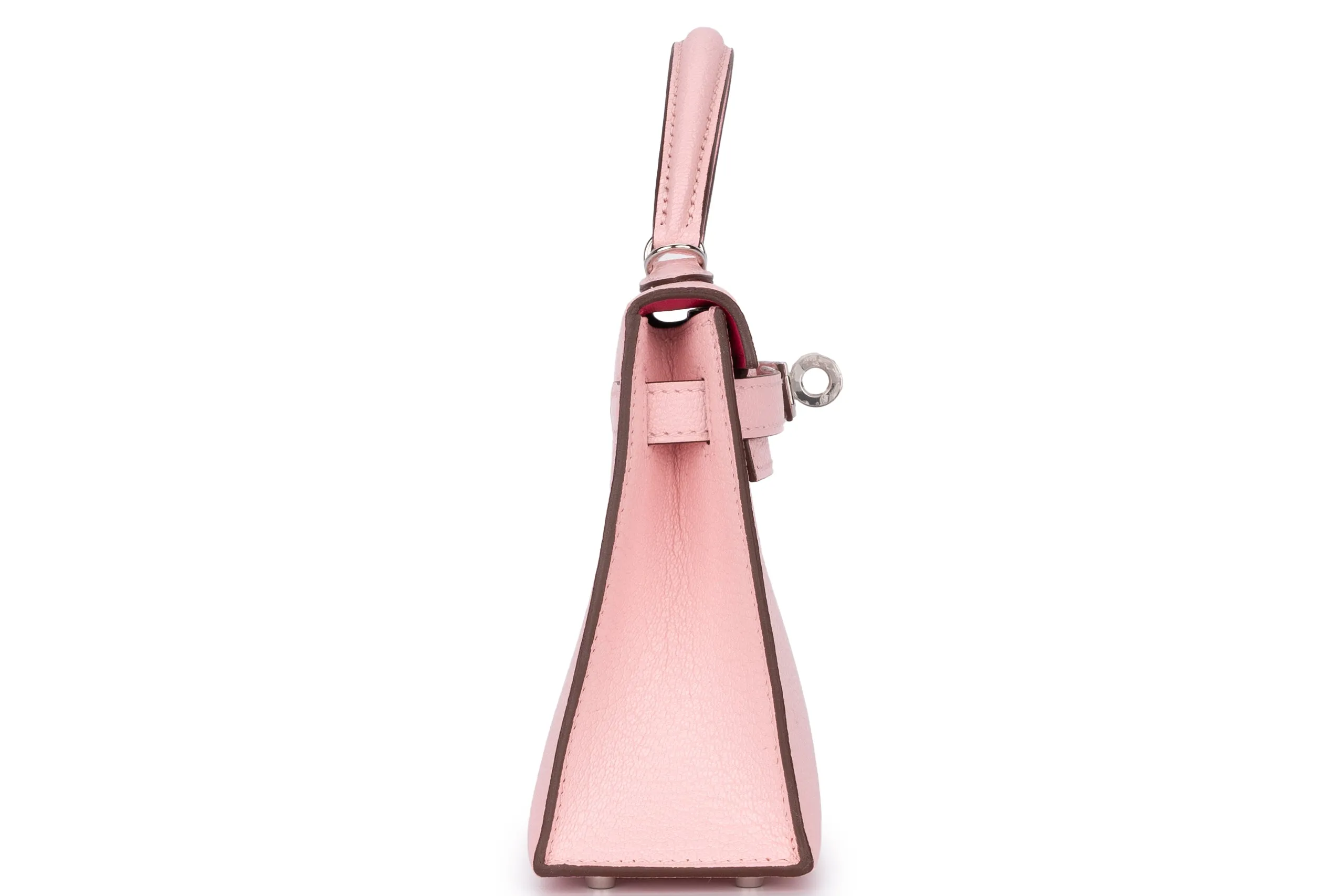 Hermès Mini Kelly		Chevre	Pink Sakura/Rose Mexico	PHW