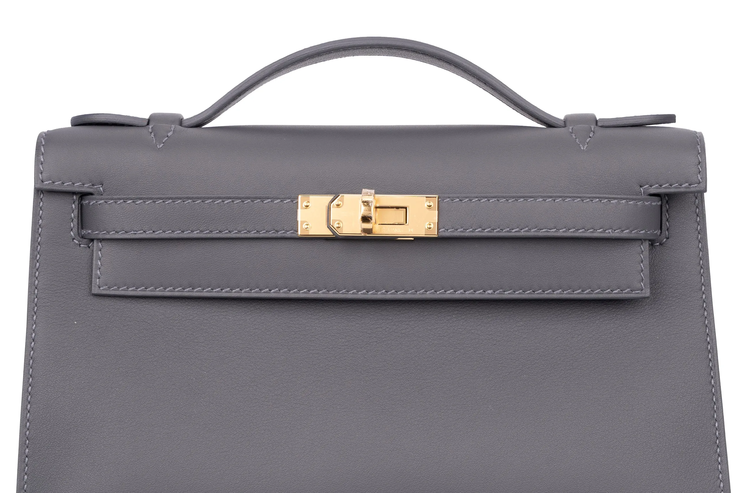 Hermès Mini Kelly Pochette		Swift Calf Skin	Ardoise	GHW