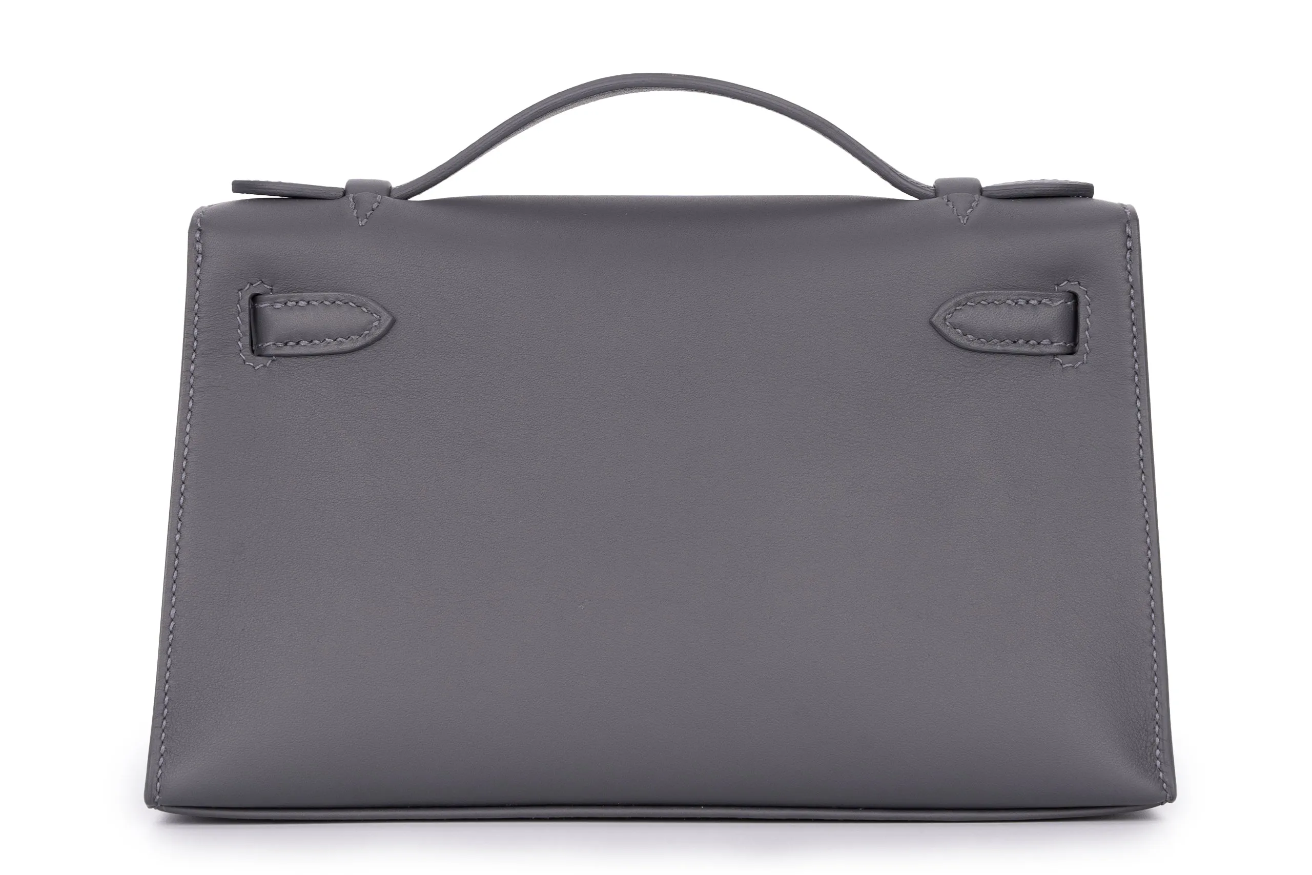 Hermès Mini Kelly Pochette		Swift Calf Skin	Ardoise	GHW