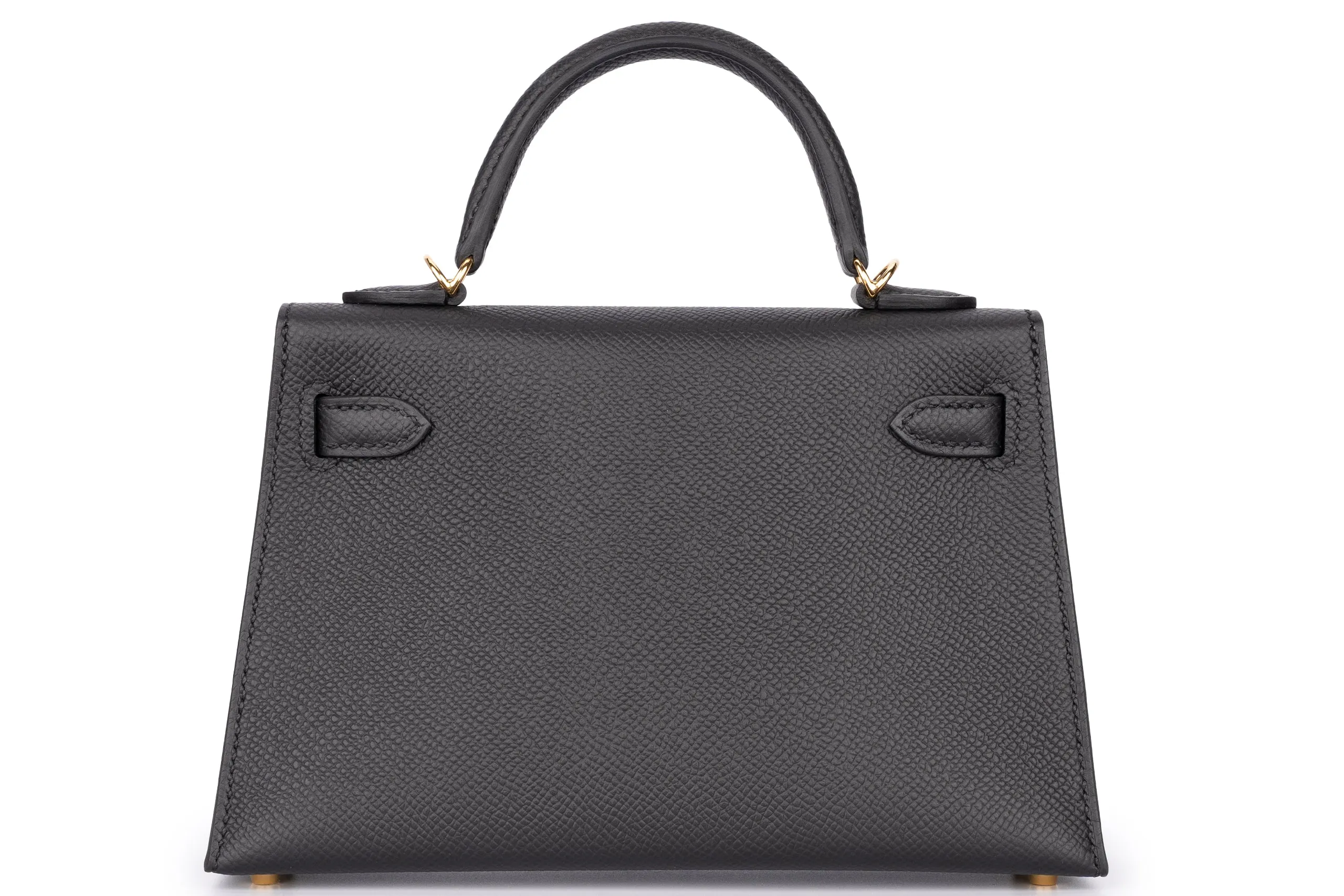 Hermès Mini Kelly Sellier Epsom Black GHW