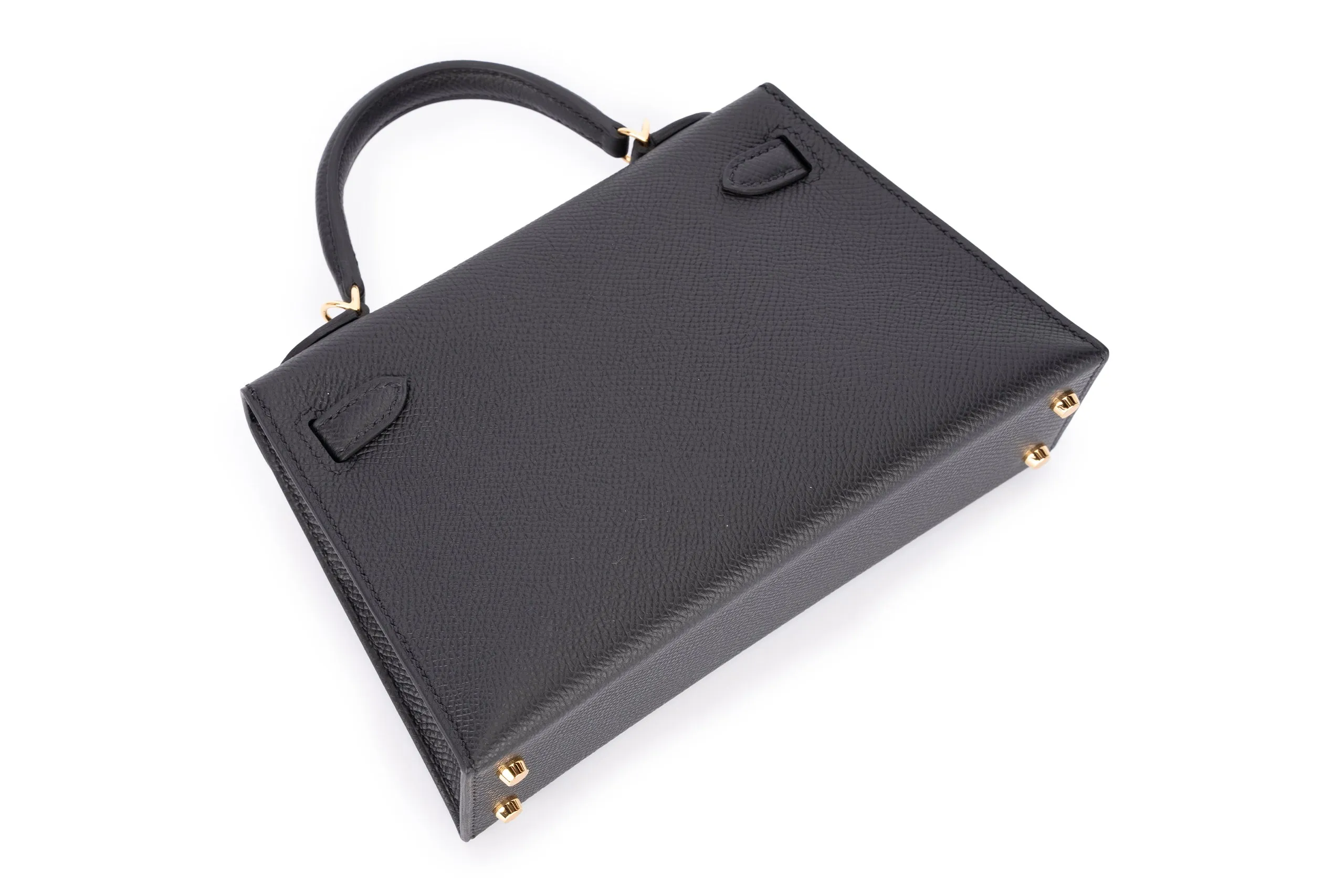 Hermès Mini Kelly Sellier Epsom Black GHW