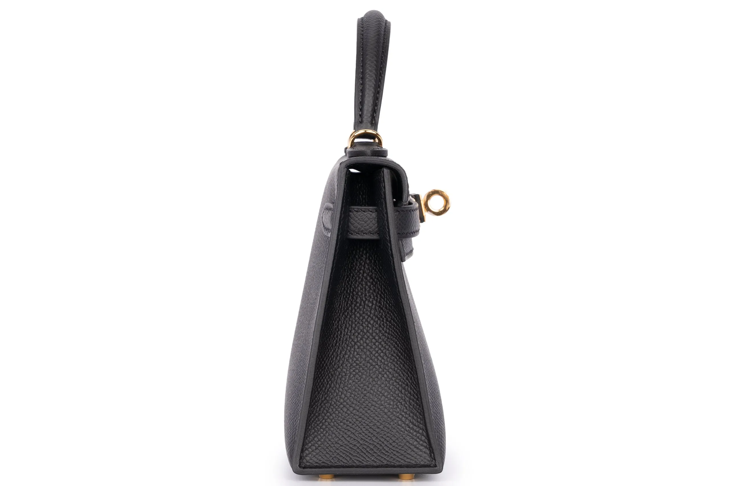 Hermès Mini Kelly Sellier Epsom Black GHW