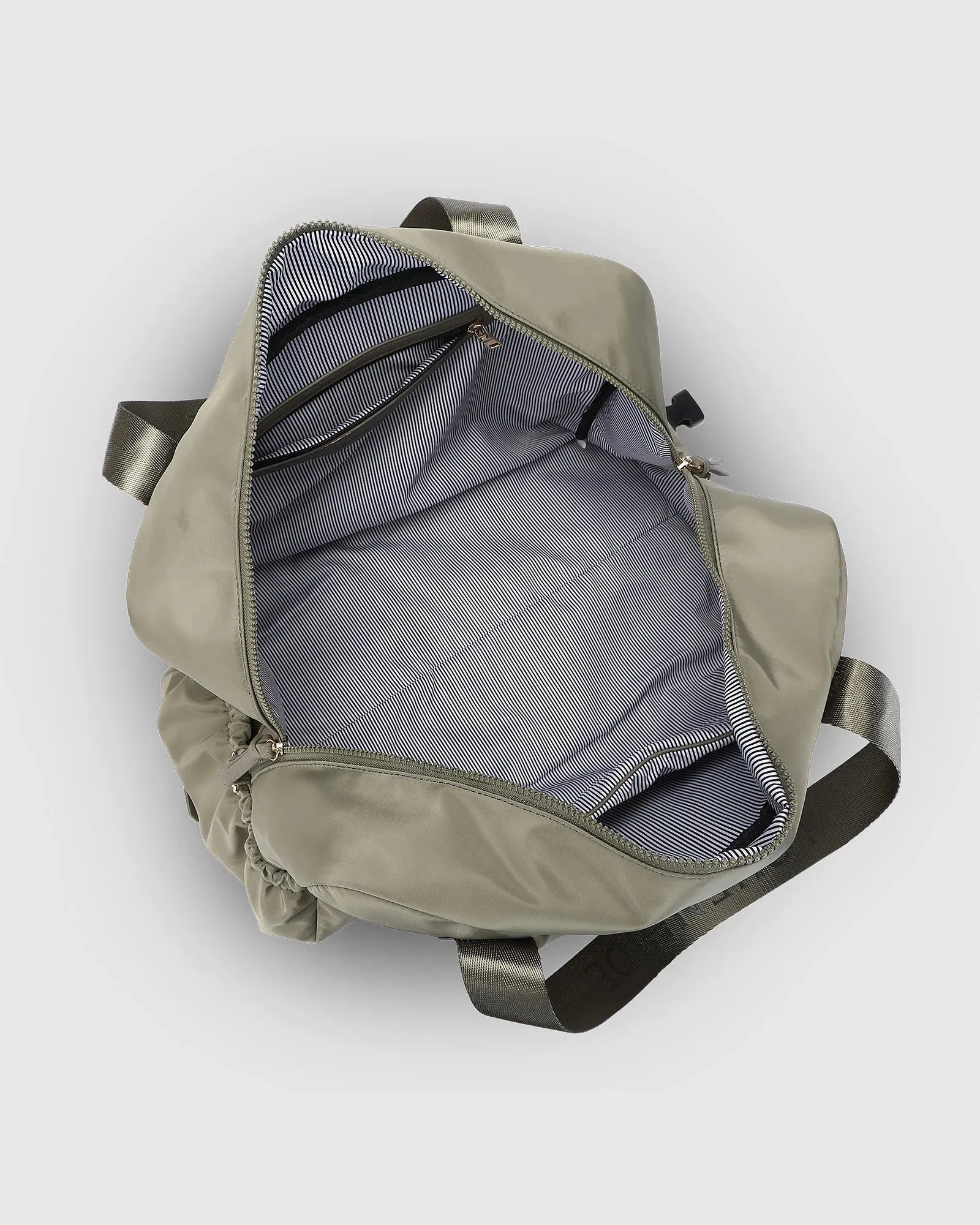 Jenn Nylon Travel Bag in Khaki