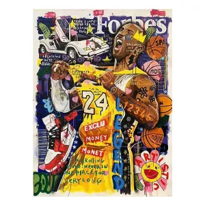 Kobe Bryant NBA Wall Art Abstract Graffiti Poster