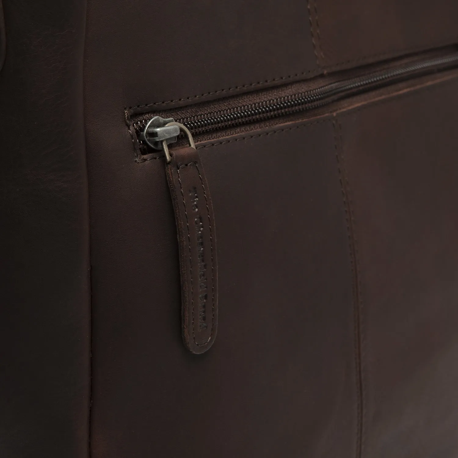 Leather Shopper Brown Nevada