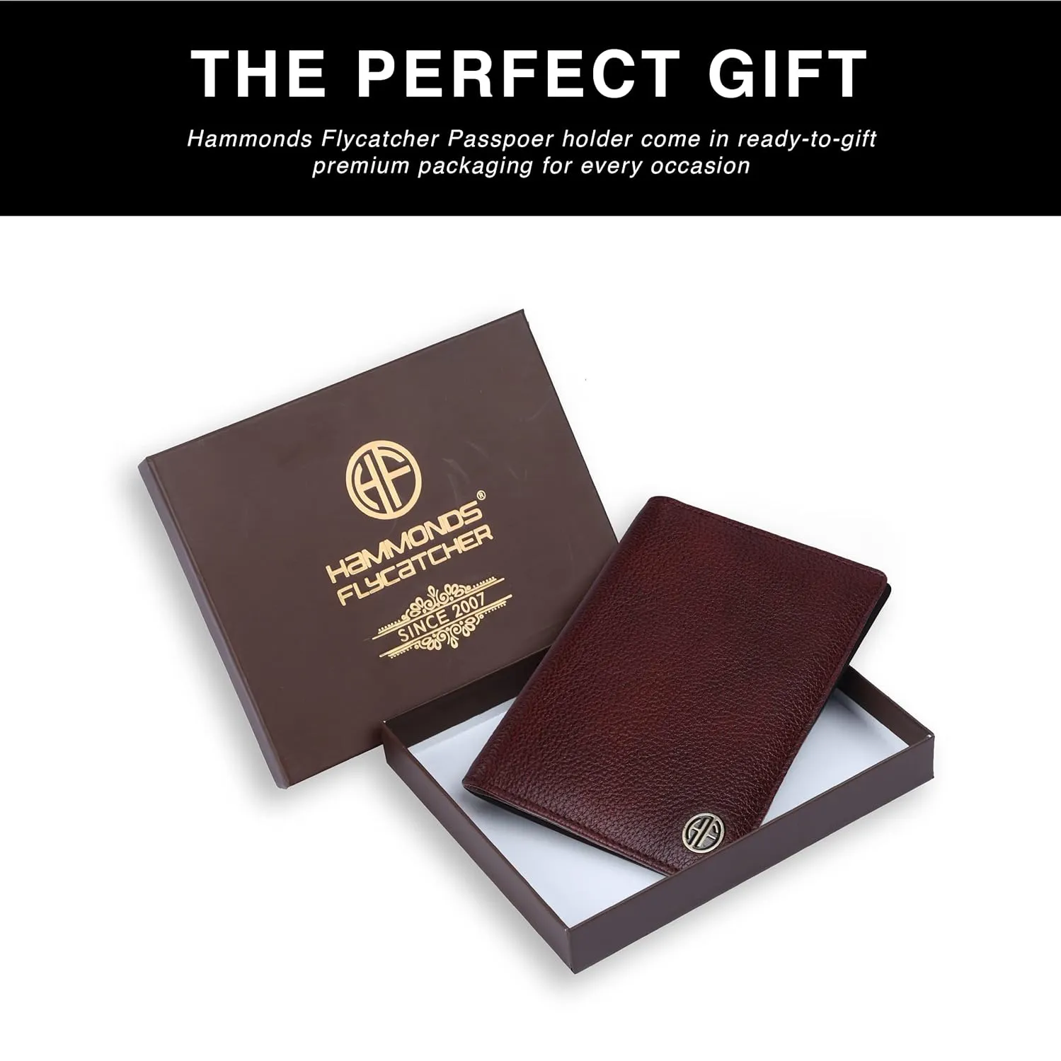 Leather Travel Passport Holder For Men And Women With Passport Slot, Card Slots, ID Card Slot - RFID Protected