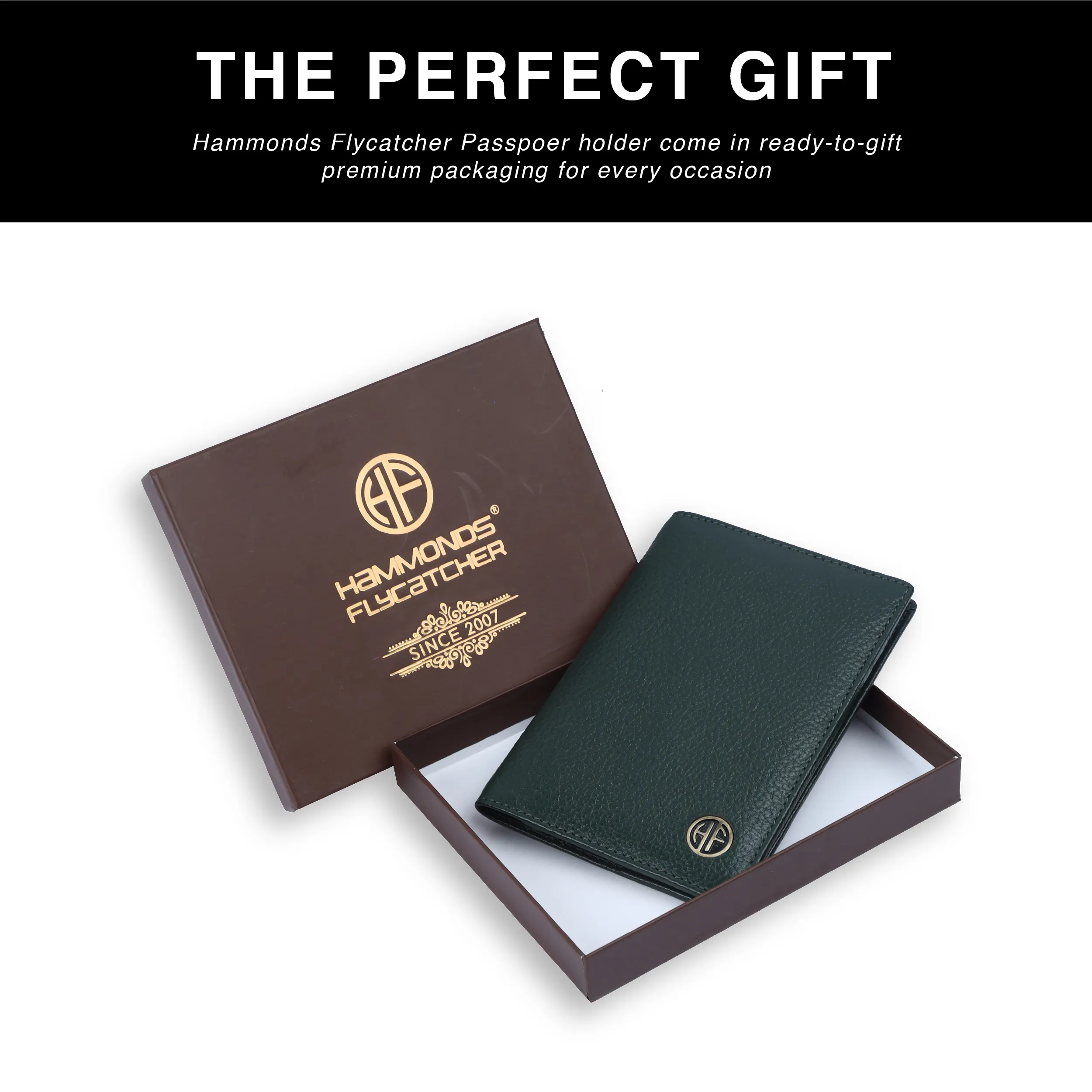 Leather Travel Passport Holder For Men And Women With Passport Slot, Card Slots, ID Card Slot - RFID Protected