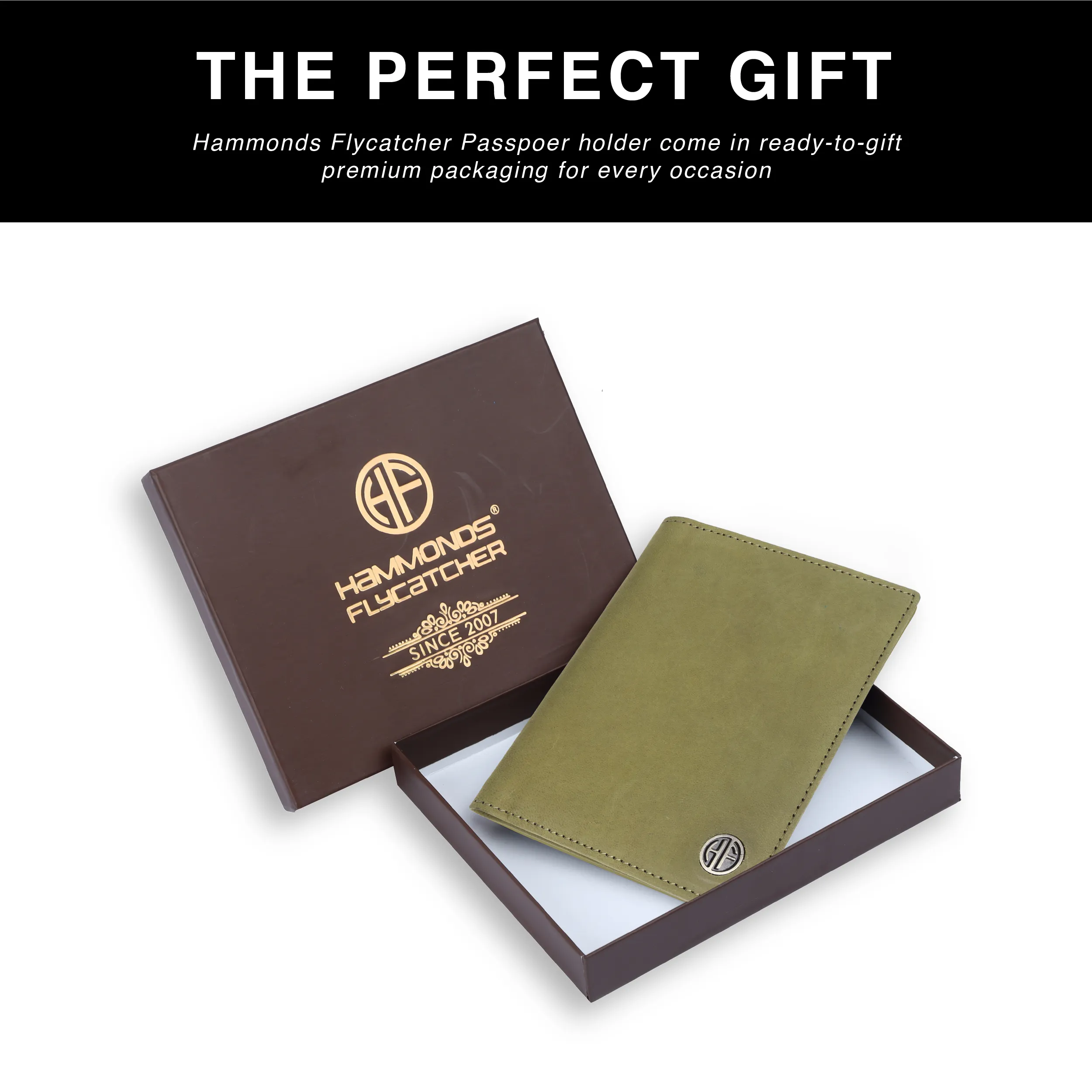 Leather Travel Passport Holder For Men And Women With Passport Slot, Card Slots, ID Card Slot - RFID Protected
