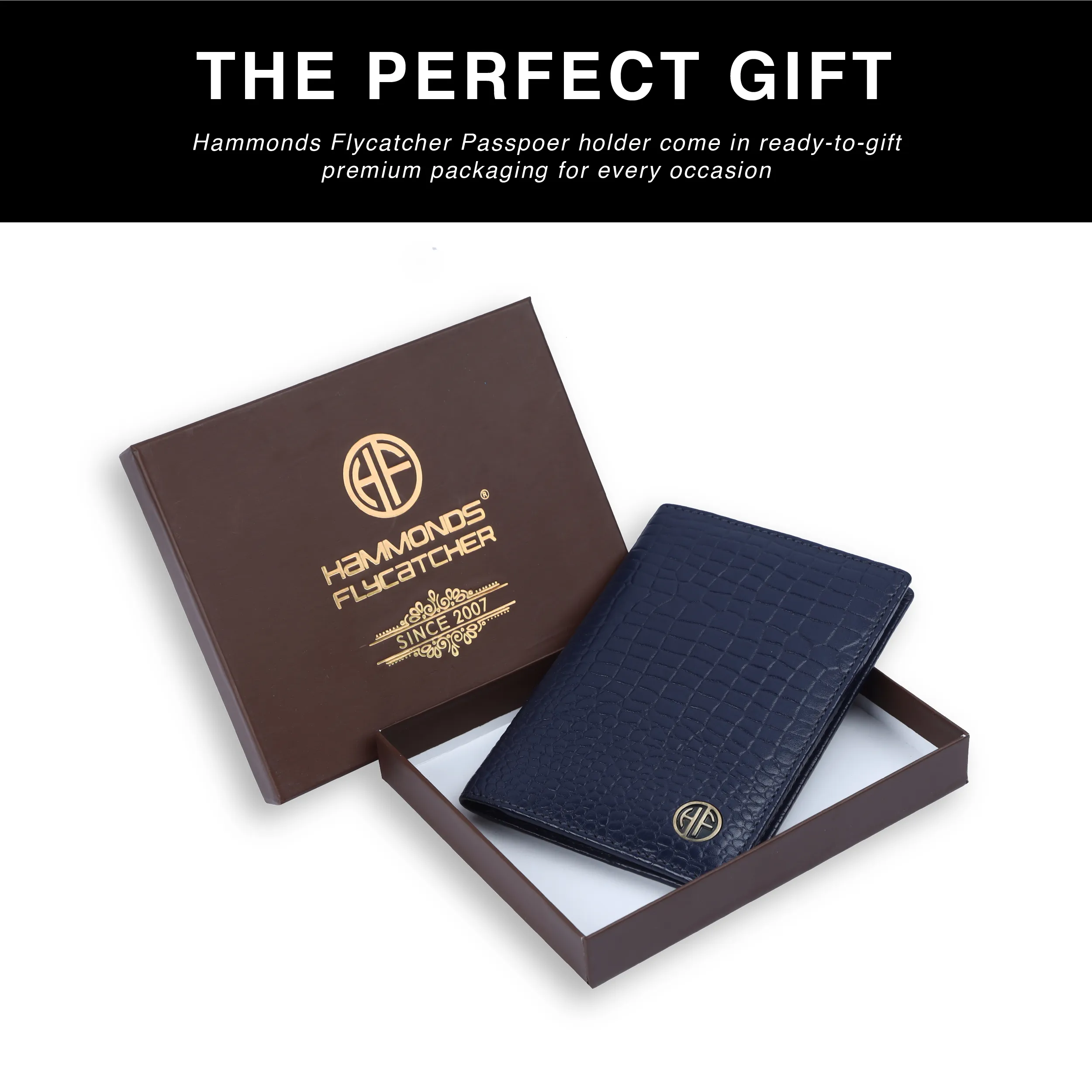 Leather Travel Passport Holder For Men And Women With Passport Slot, Card Slots, ID Card Slot - RFID Protected