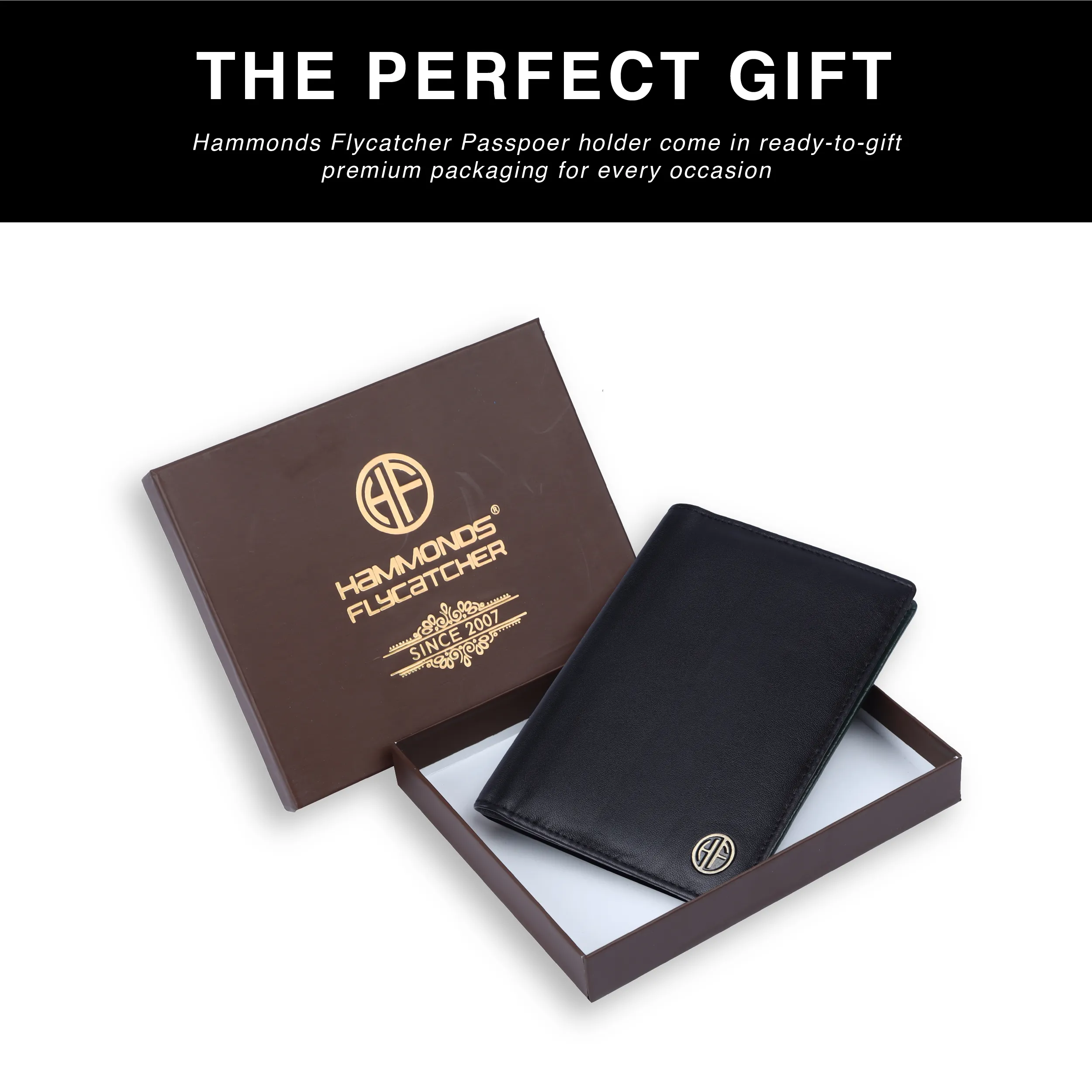 Leather Travel Passport Holder For Men And Women With Passport Slot, Card Slots, ID Card Slot - RFID Protected