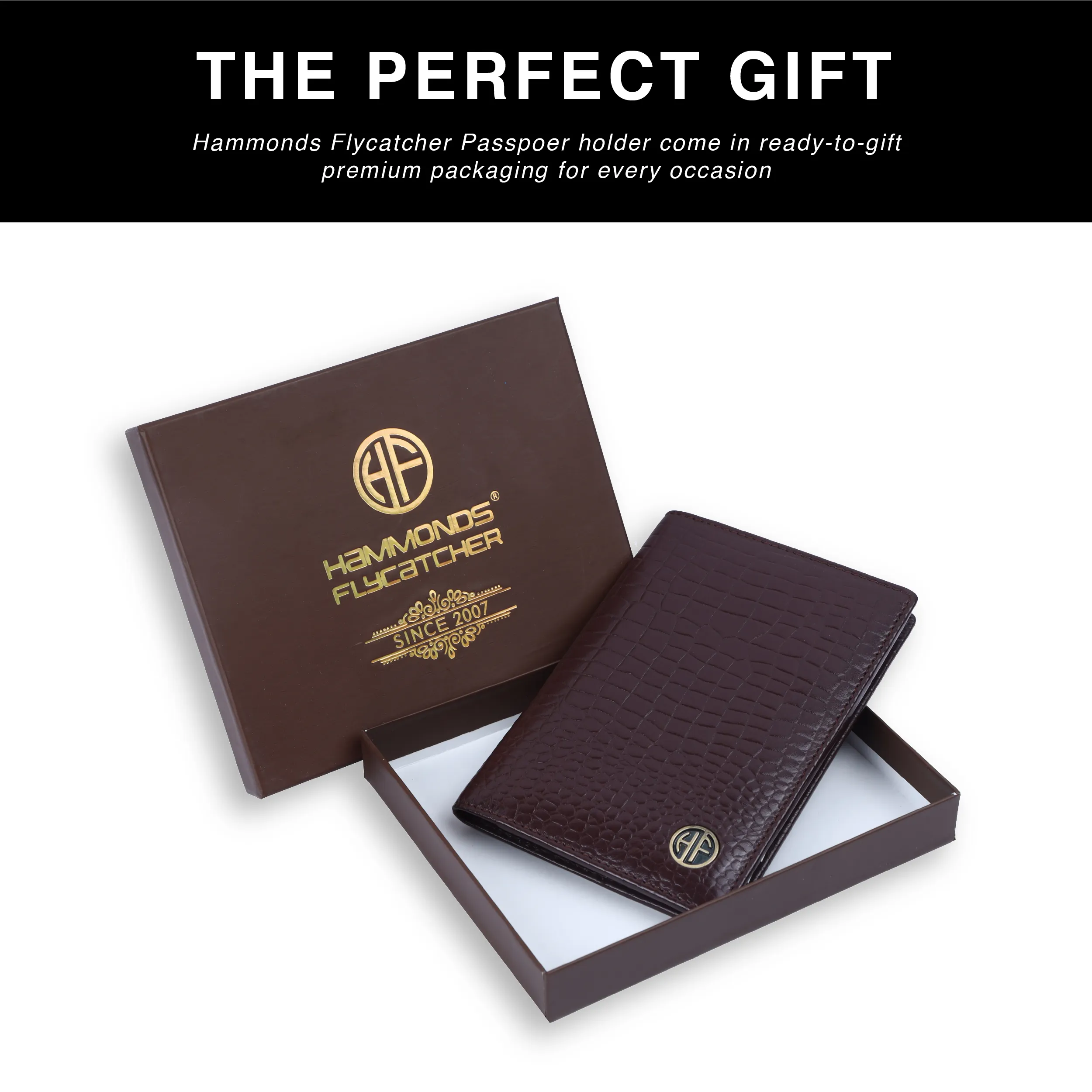 Leather Travel Passport Holder For Men And Women With Passport Slot, Card Slots, ID Card Slot - RFID Protected