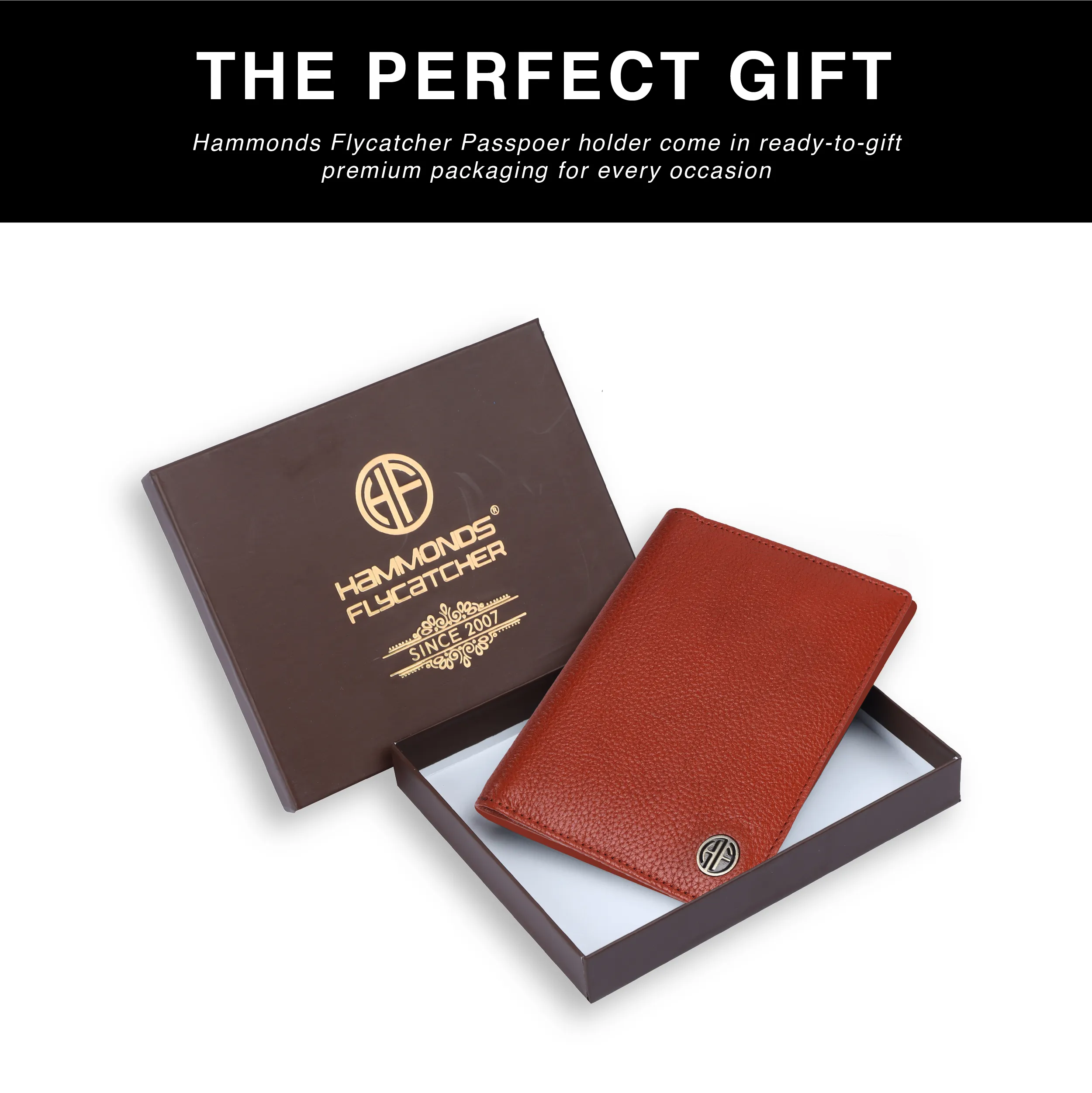 Leather Travel Passport Holder For Men And Women With Passport Slot, Card Slots, ID Card Slot - RFID Protected