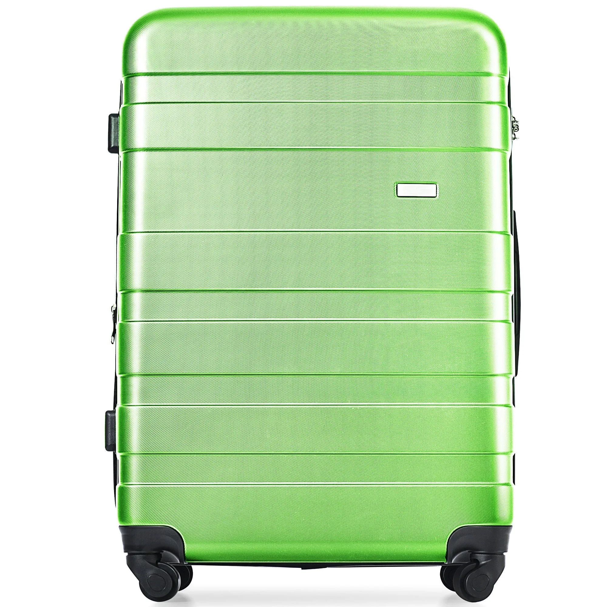 Luggage Sets New Model Expandable Abs Hardshell 3 Pieces Clearance Luggage Hardside Lightweight Durable Suitcase Sets Spinner Wheels Suitcase With Tsa Lock 20''24''28'' (Apple Green)