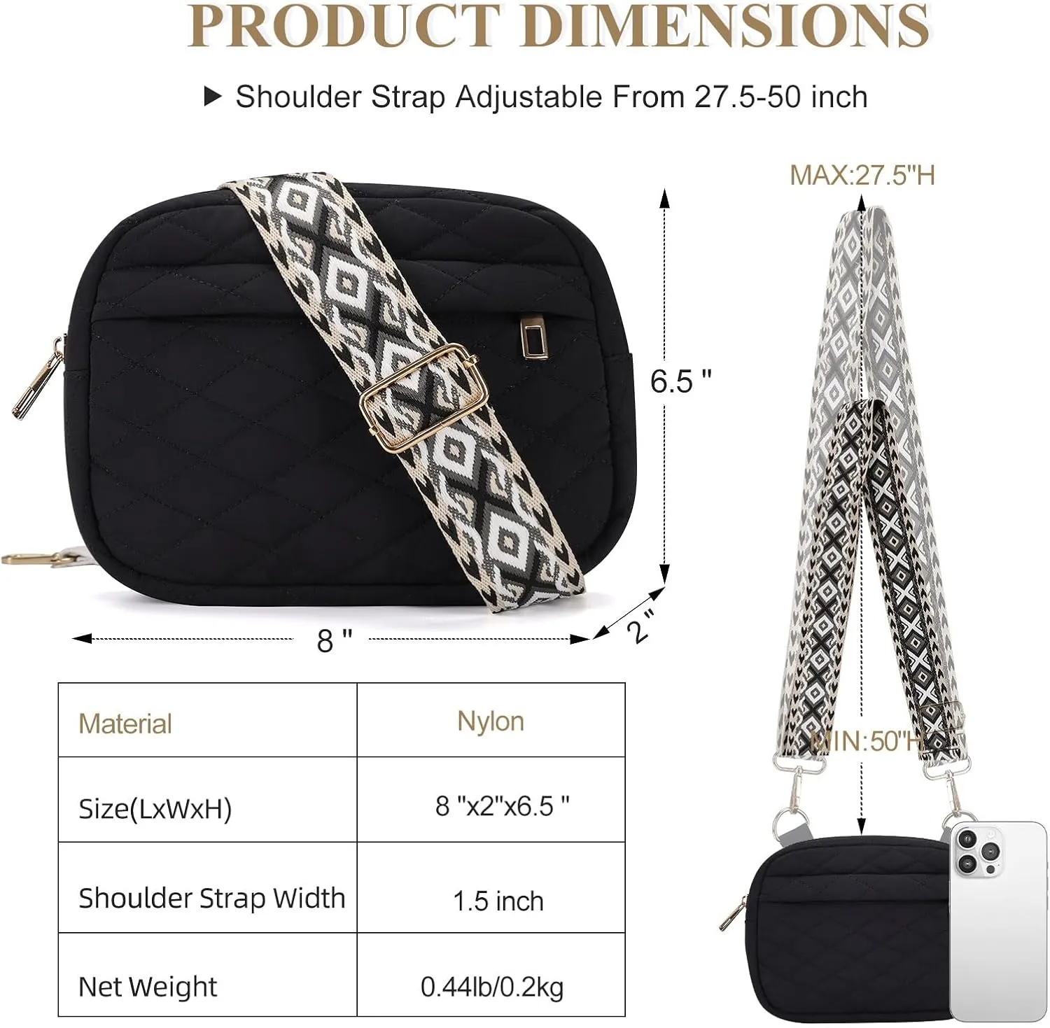 MAXTOP Small Crossbody Bags for Women Belt Bag Fanny Pack with Adjustable Strap