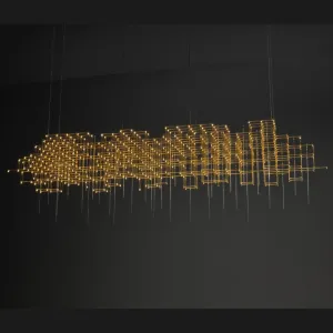 Modern Geometric Sputnik Chandelier