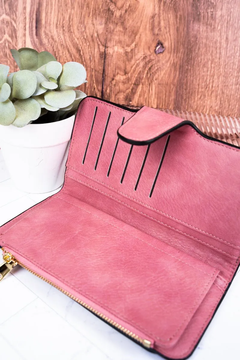 NGIL The Essentials Pink Faux Leather Wallet