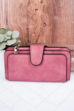 NGIL The Essentials Pink Faux Leather Wallet