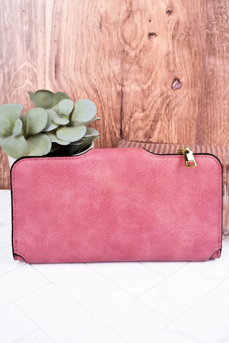 NGIL The Essentials Pink Faux Leather Wallet