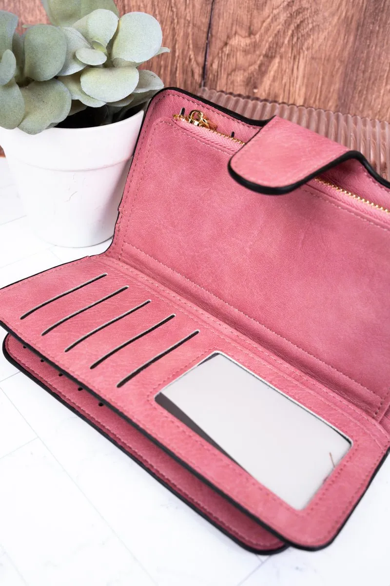 NGIL The Essentials Pink Faux Leather Wallet