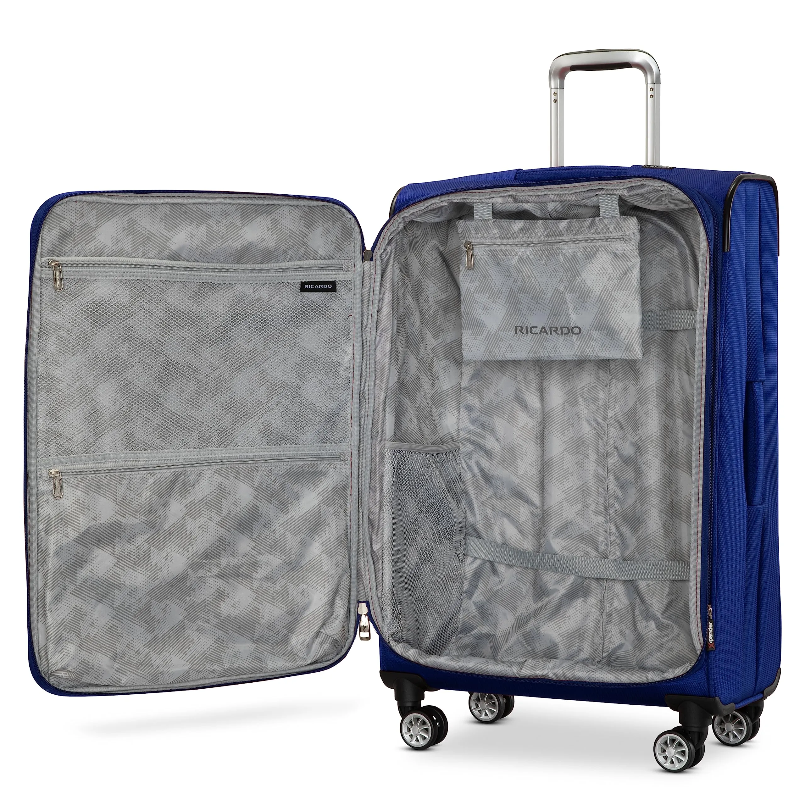 Ricardo Hermosa Softside 2-Piece Set (21" and 26") with FREE Travel Kit (Deep Blue)