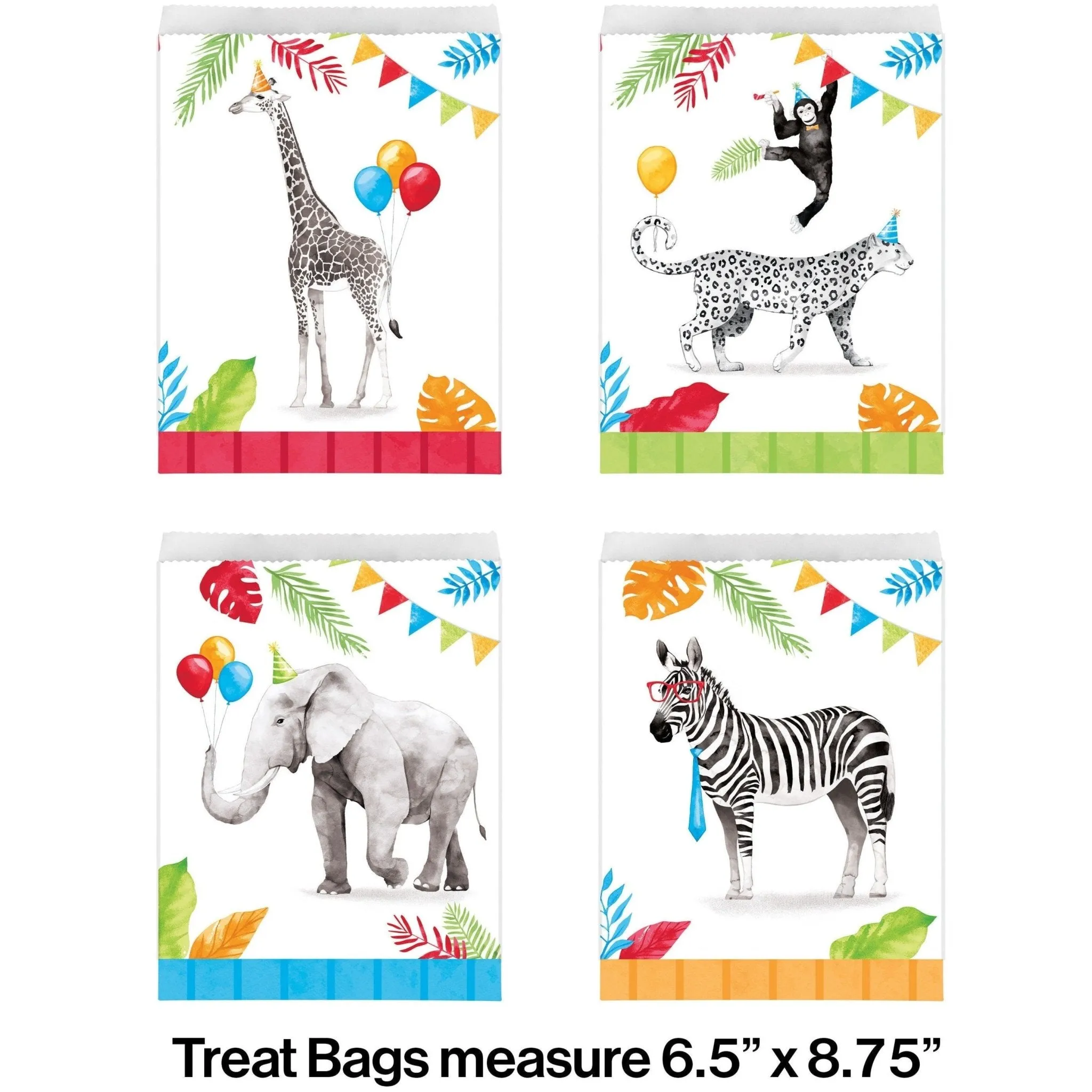 Safari Animal Treat Bags